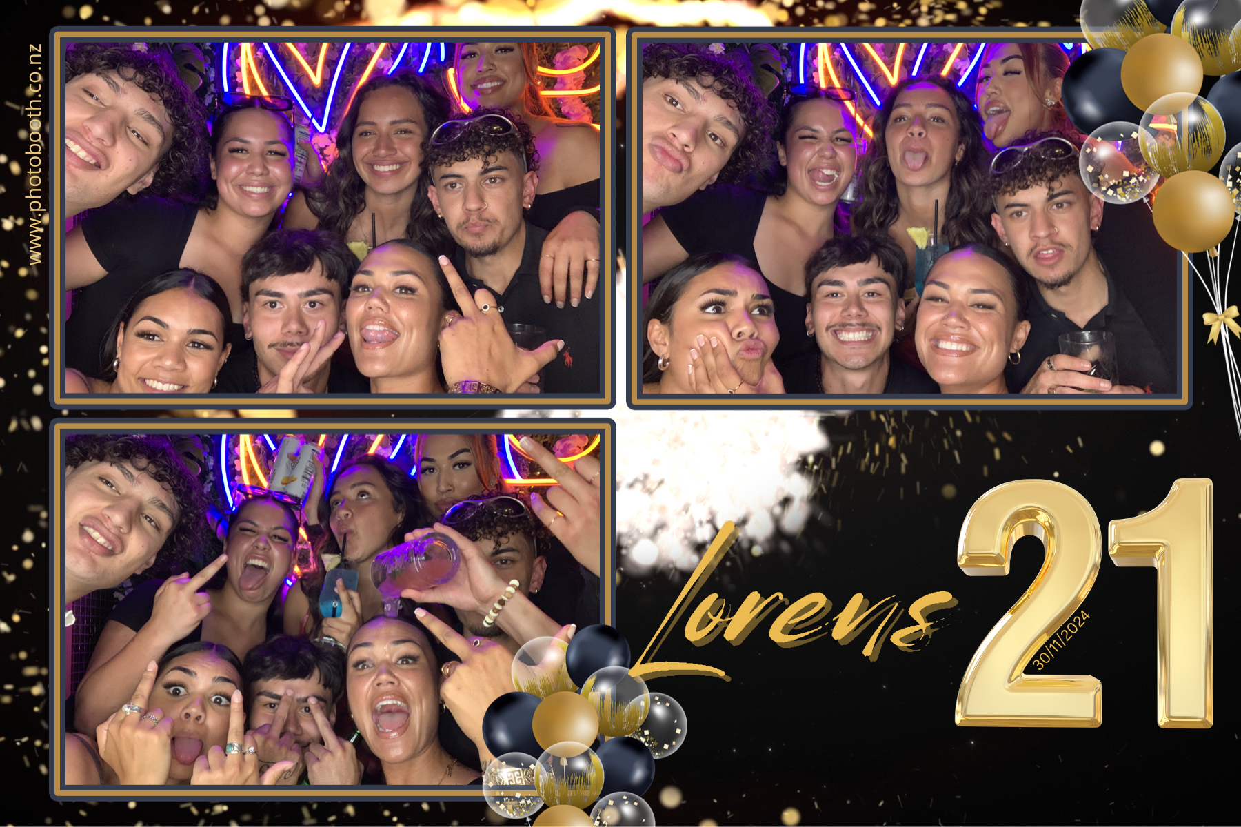 Lorens 21st | View more photos from the event at gallery.photobooth.co.nz/u/SelfieCentral/Lorens-21st