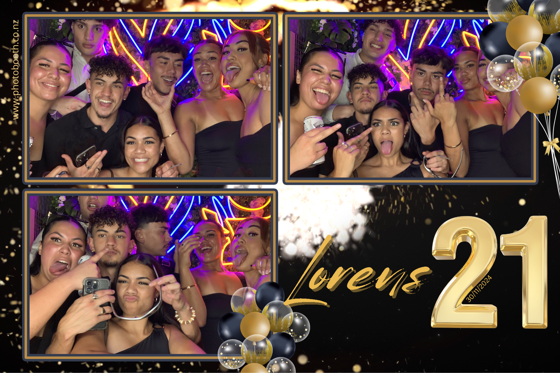 Lorens 21st | View more photos from the event at gallery.photobooth.co.nz/u/SelfieCentral/Lorens-21st