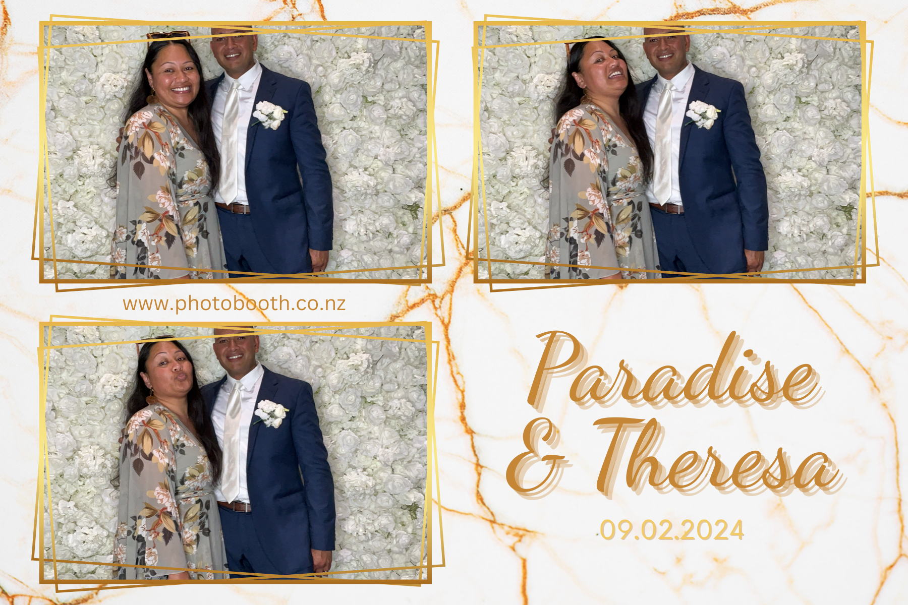 Paradise and Theresa's Wedding | View more photos from the event at gallery.photobooth.co.nz/u/SelfieCentral/Paradise-and-Theresas-Wedding