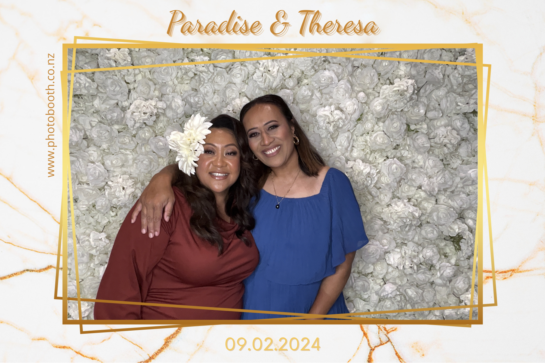 Paradise and Theresa's Wedding | View more photos from the event at gallery.photobooth.co.nz/u/SelfieCentral/Paradise-and-Theresas-Wedding
