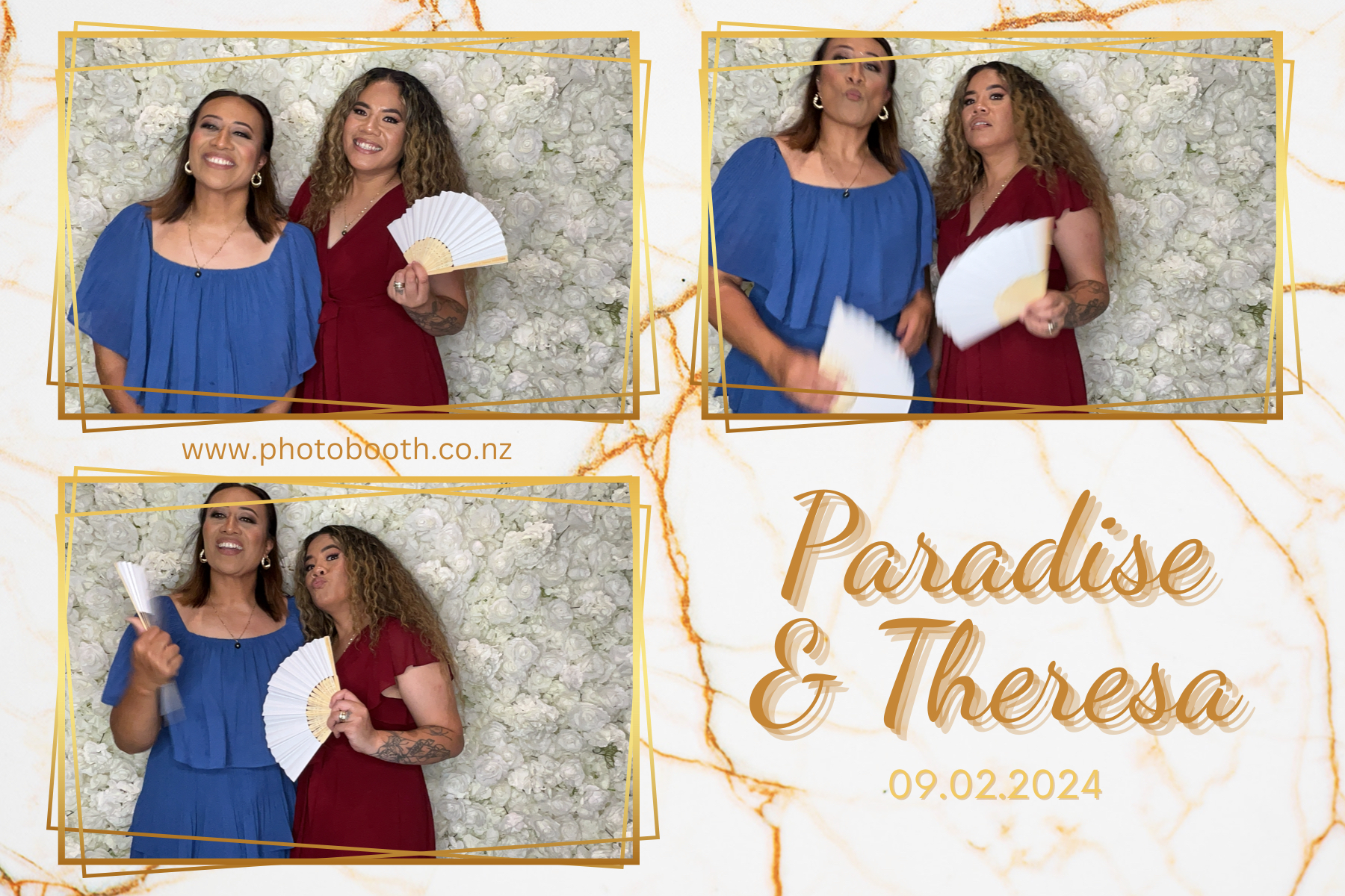 Paradise and Theresa's Wedding | View more photos from the event at gallery.photobooth.co.nz/u/SelfieCentral/Paradise-and-Theresas-Wedding