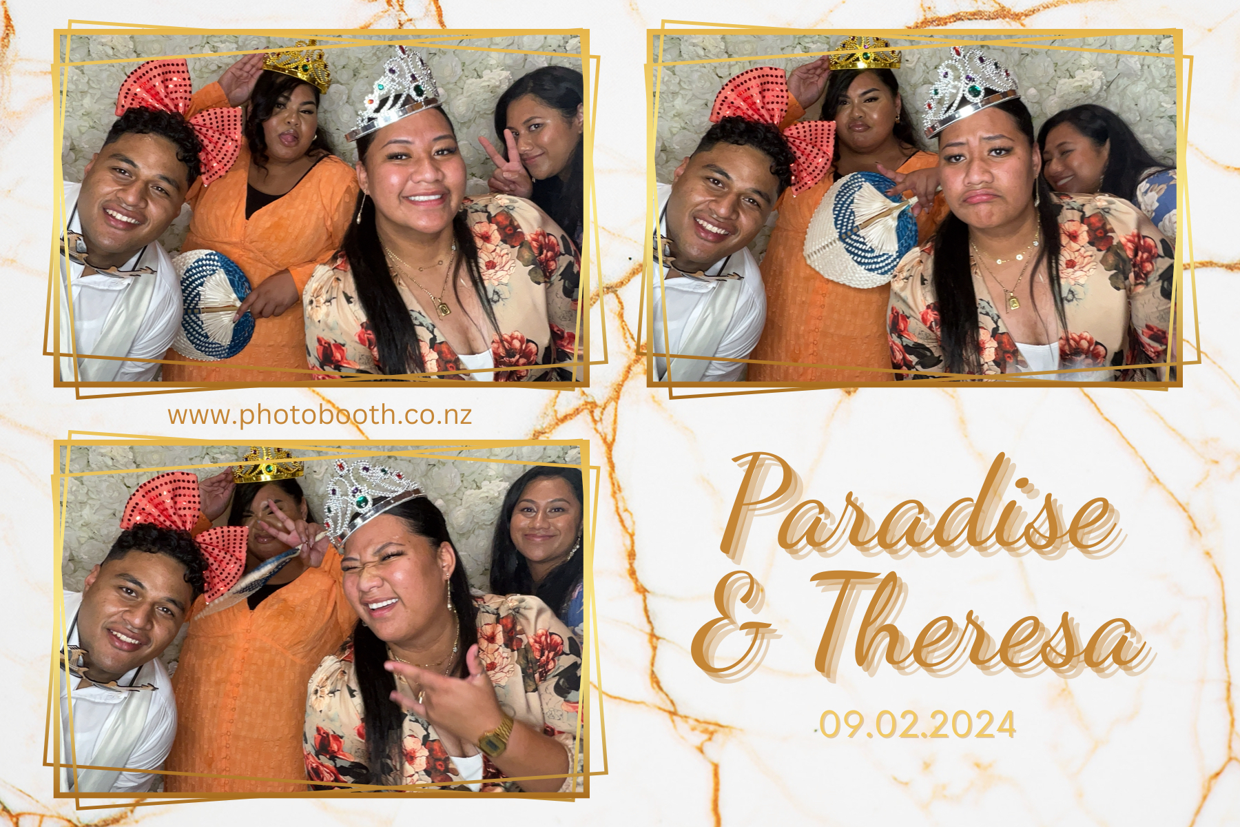 Paradise and Theresa's Wedding | View more photos from the event at gallery.photobooth.co.nz/u/SelfieCentral/Paradise-and-Theresas-Wedding