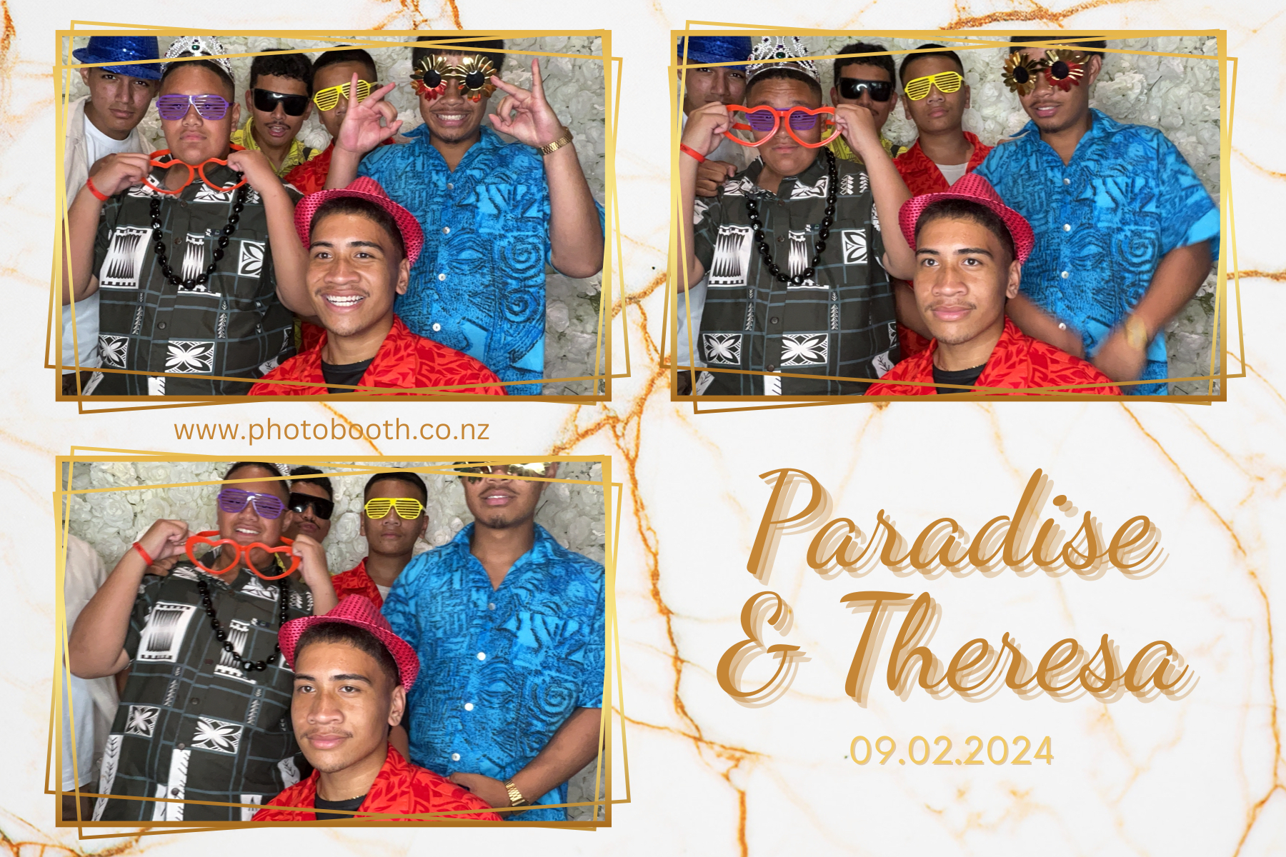 Paradise and Theresa's Wedding | View more photos from the event at gallery.photobooth.co.nz/u/SelfieCentral/Paradise-and-Theresas-Wedding