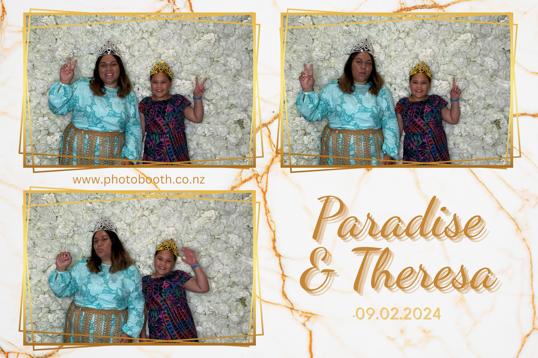 Paradise and Theresa's Wedding | View more photos from the event at gallery.photobooth.co.nz/u/SelfieCentral/Paradise-and-Theresas-Wedding