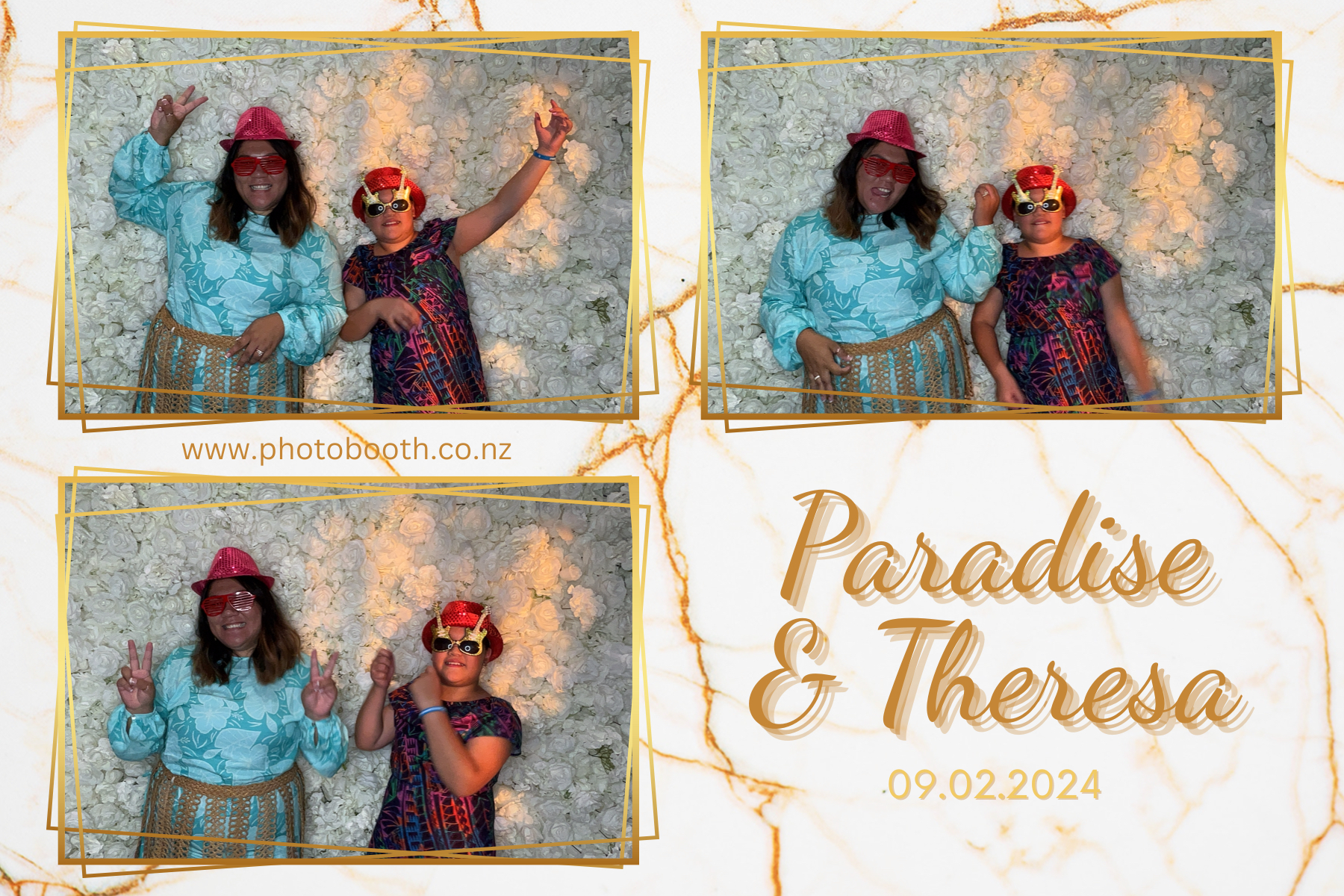 Paradise and Theresa's Wedding | View more photos from the event at gallery.photobooth.co.nz/u/SelfieCentral/Paradise-and-Theresas-Wedding
