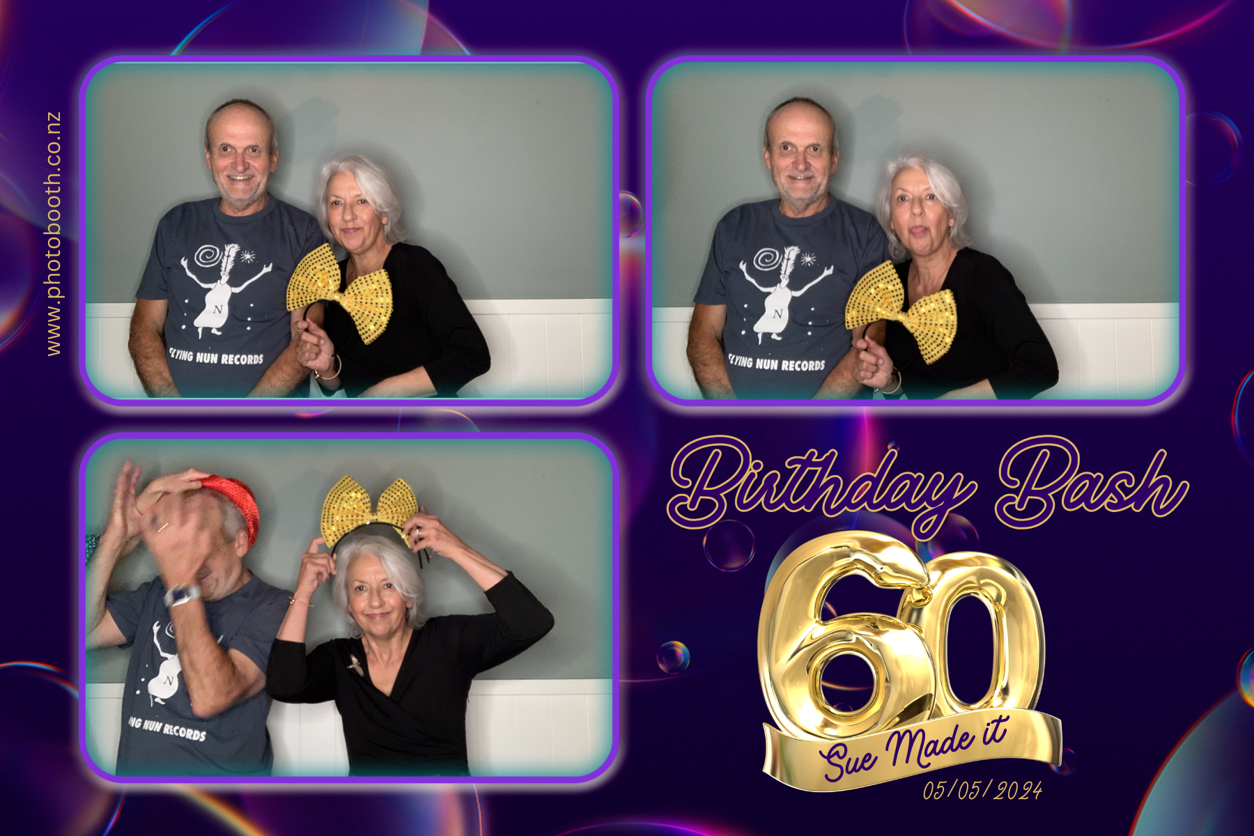 Sue's 60th | View more photos from the event at gallery.photobooth.co.nz/u/SelfieCentral/Sues-60th