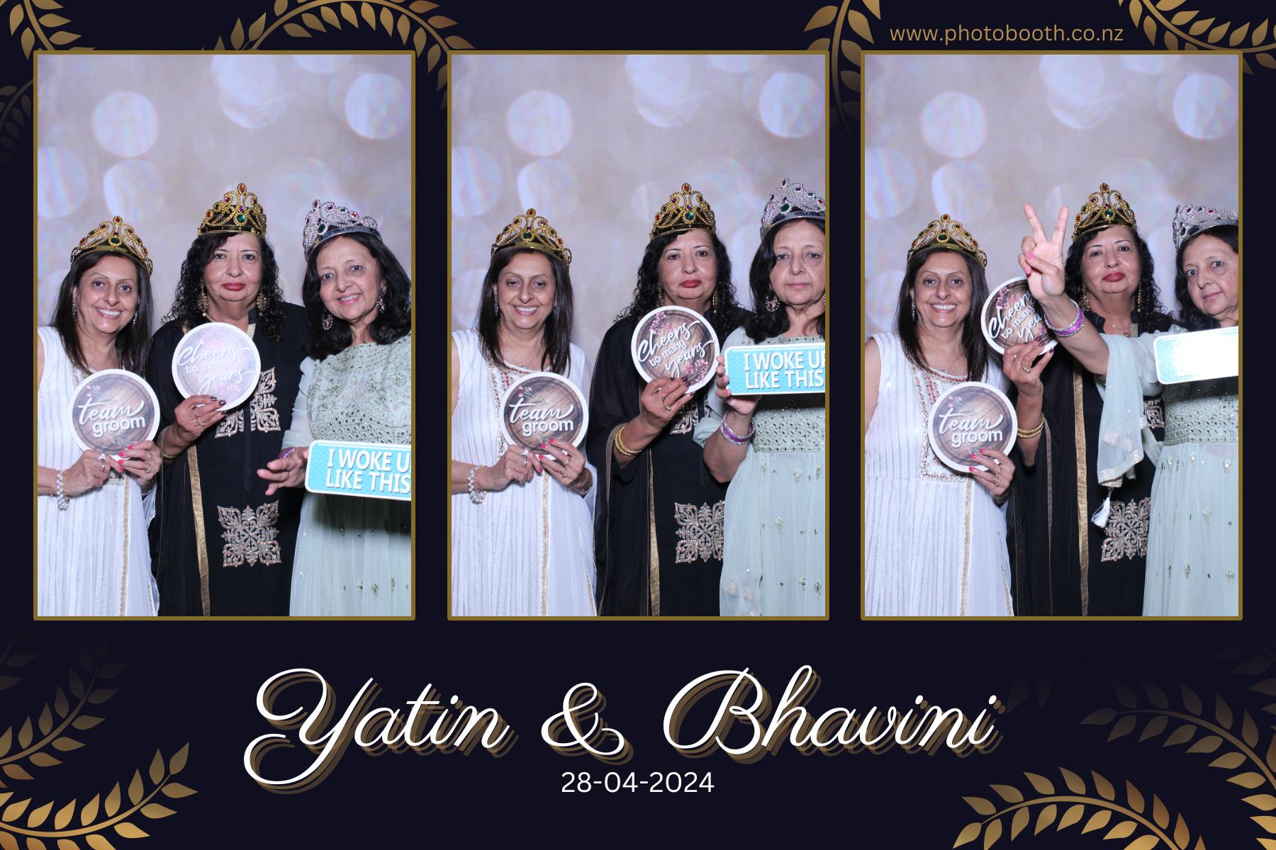 Yatin & Bhavini's Wedding | View more photos from the event at gallery.photobooth.co.nz/u/SelfieCentral/Yatin-Bhavinis-Wedding