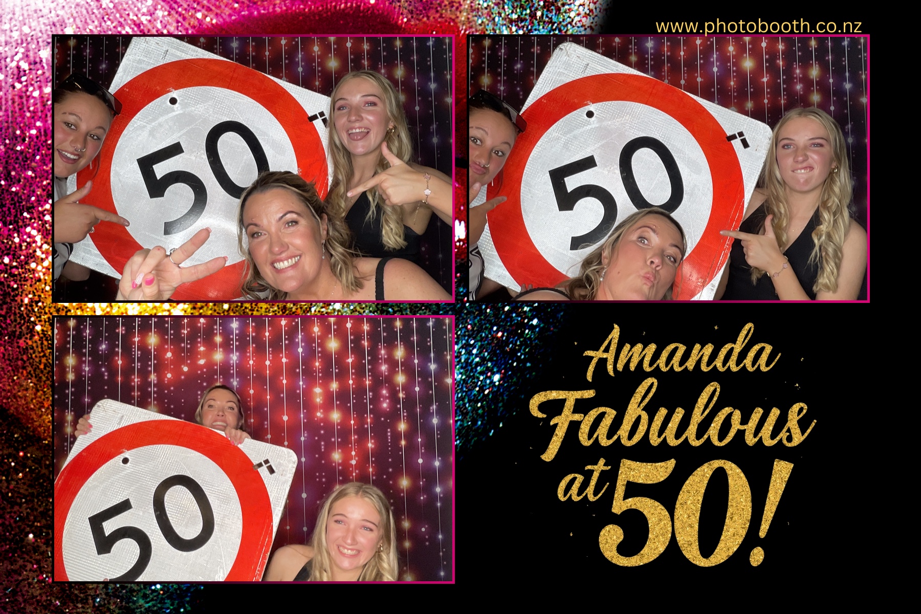 Amanda's 50th | View more photos from the event at gallery.photobooth.co.nz/u/SelfieCentral/Amandas-50th