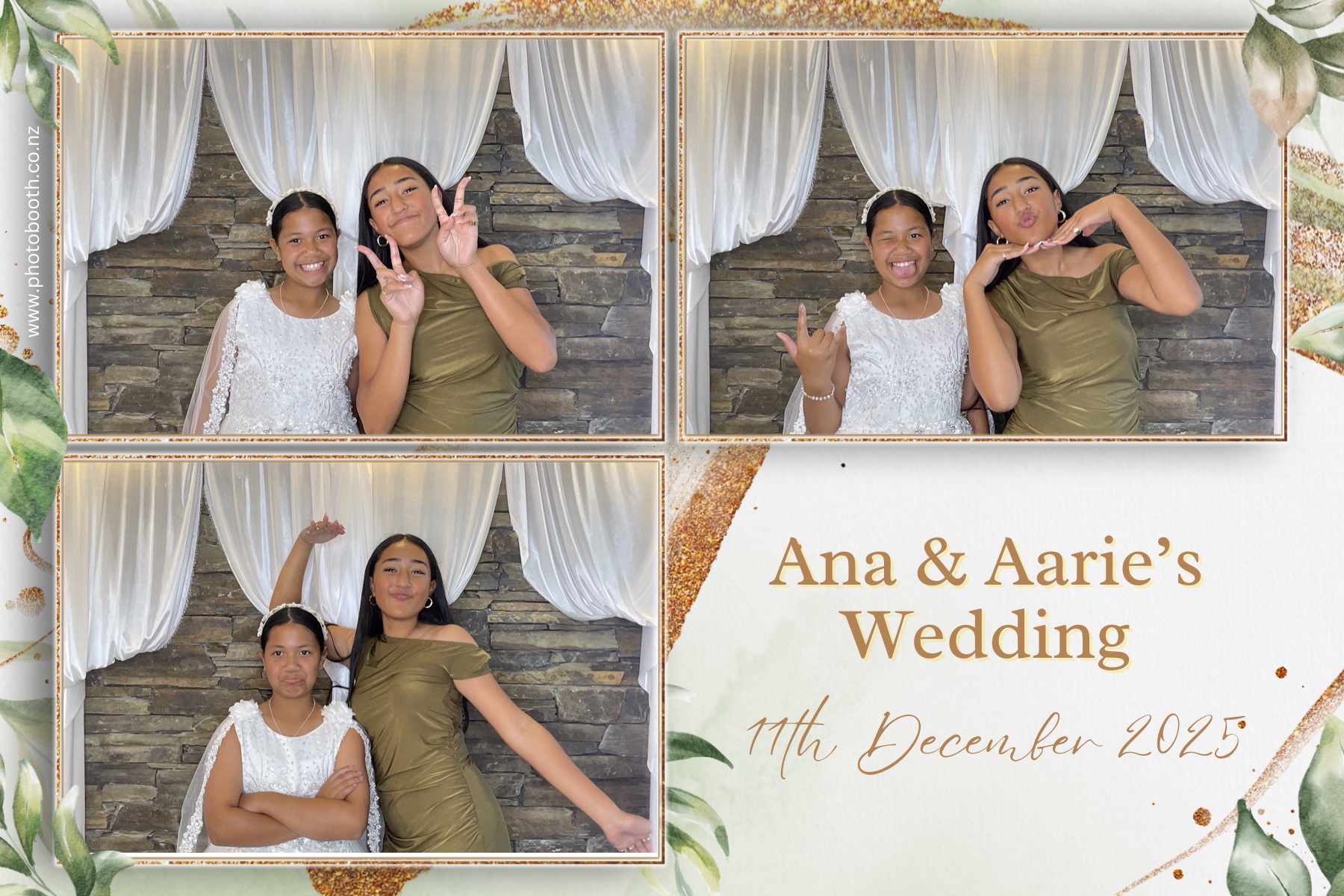 Ana & Arrie's Wedding | View more photos from the event at gallery.photobooth.co.nz/u/SelfieCentral/Ana-Arries-Wedding