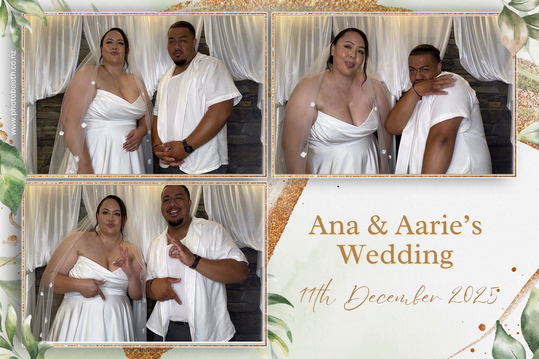 Ana & Arrie's Wedding | View more photos from the event at gallery.photobooth.co.nz/u/SelfieCentral/Ana-Arries-Wedding