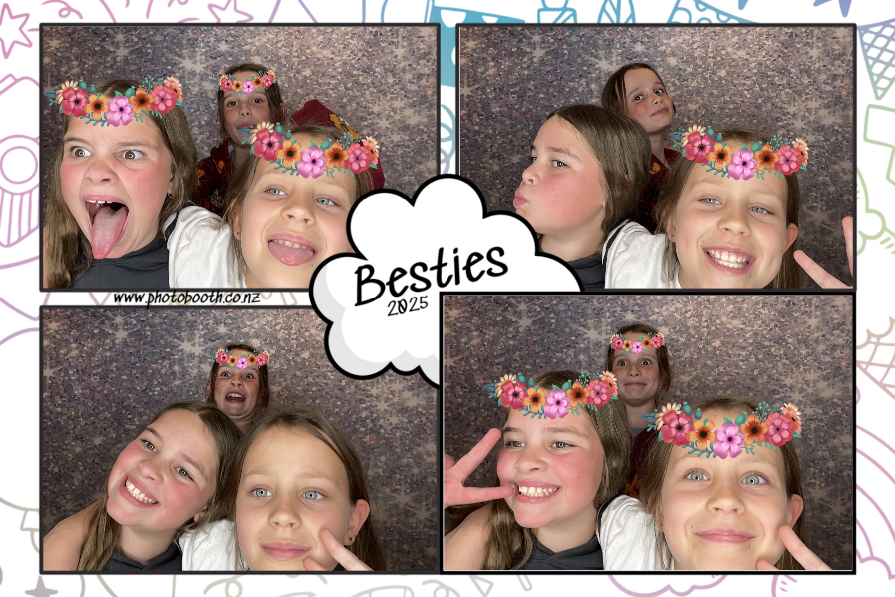 Besties | View more photos from the event at gallery.photobooth.co.nz/u/SelfieCentral/Besties