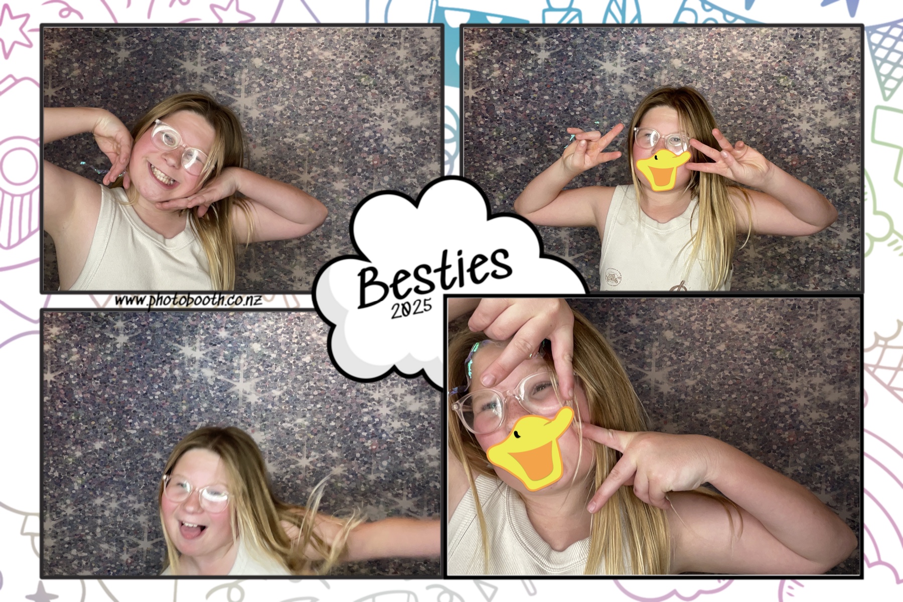 Besties | View more photos from the event at gallery.photobooth.co.nz/u/SelfieCentral/Besties