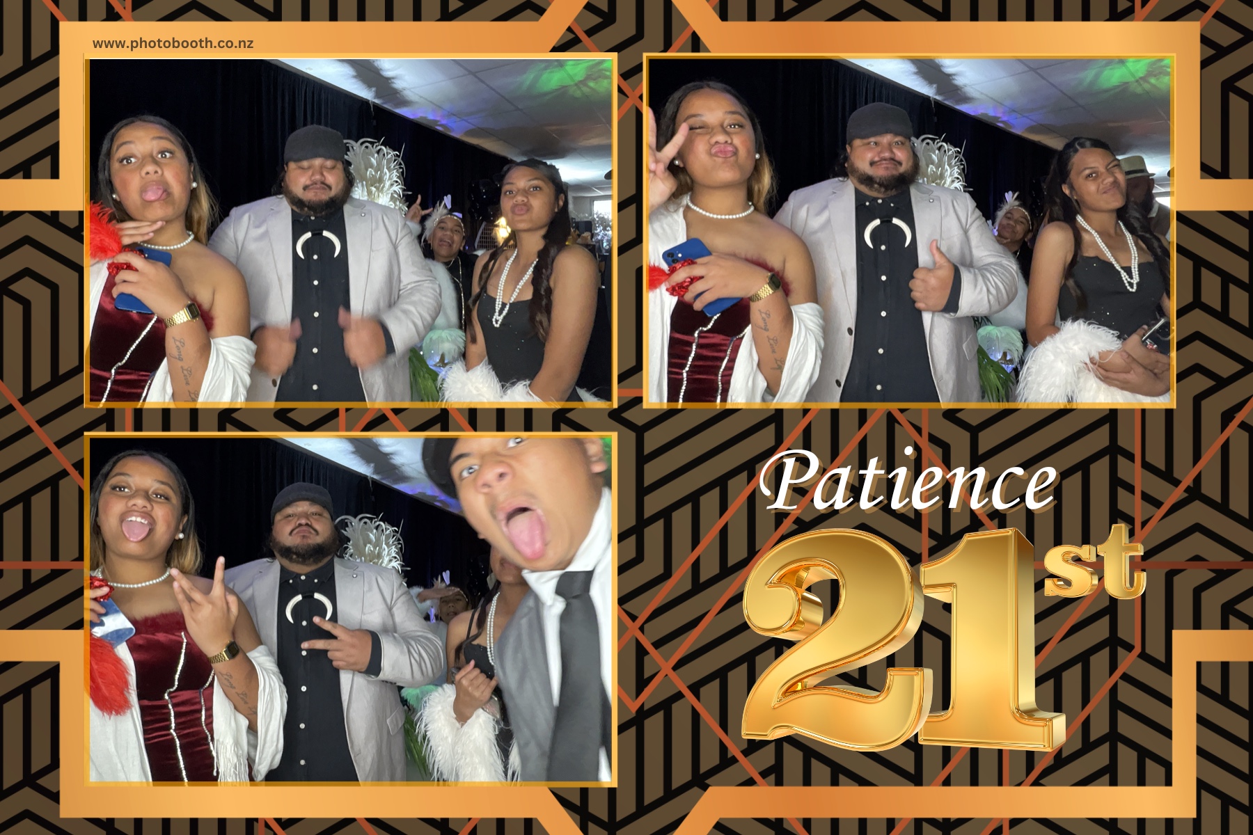 Patience Great Gatsby 21st | View more photos from the event at gallery.photobooth.co.nz/u/SelfieCentral/Patience-Great-Gatsby-21st