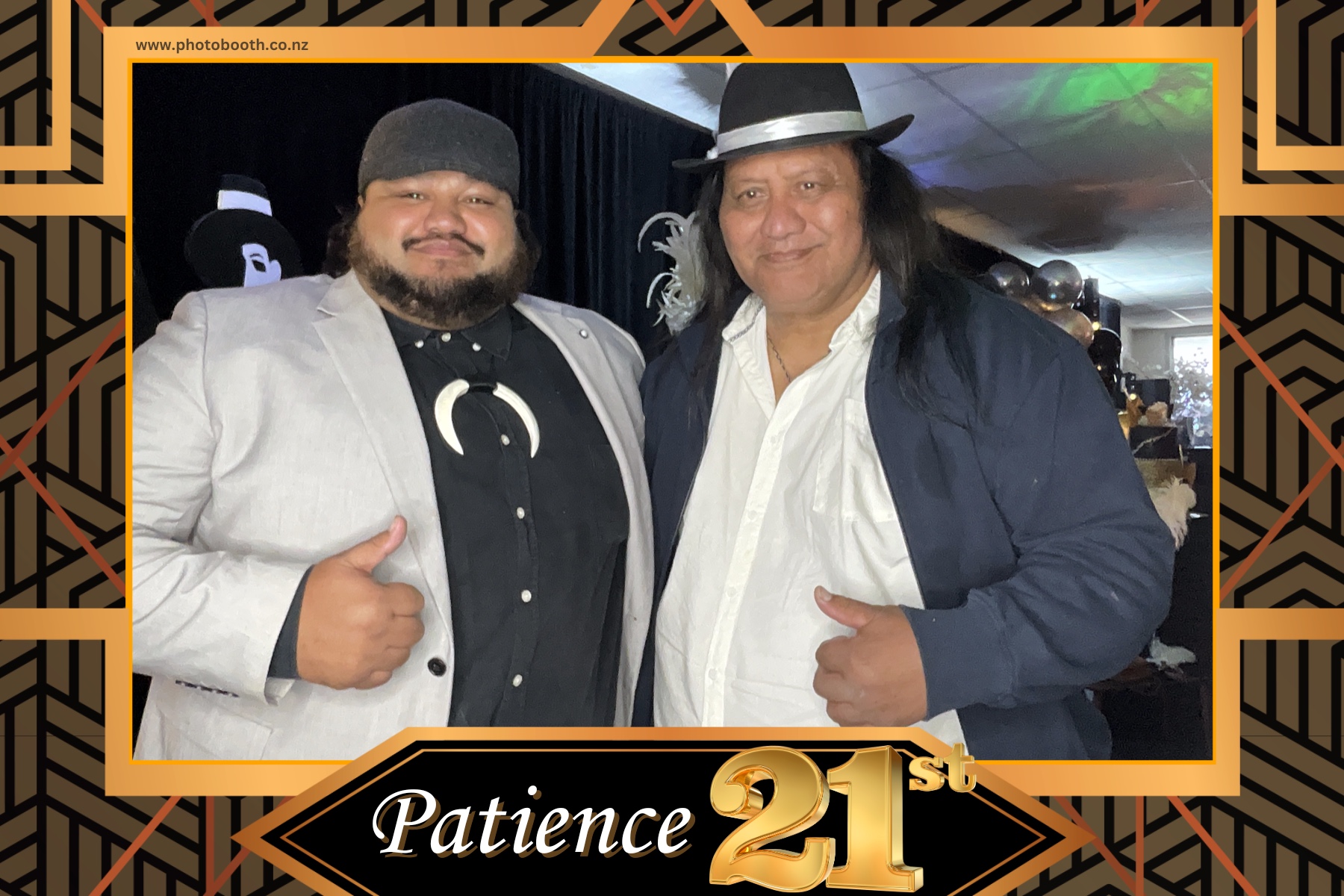 Patience Great Gatsby 21st | View more photos from the event at gallery.photobooth.co.nz/u/SelfieCentral/Patience-Great-Gatsby-21st