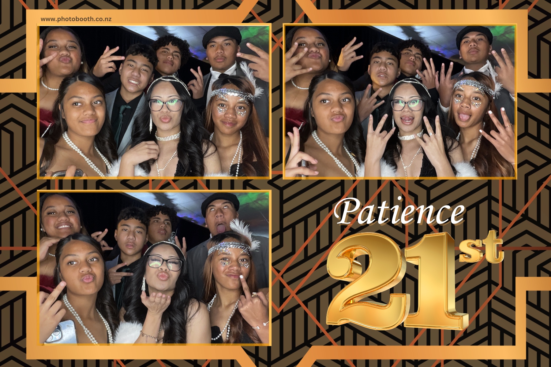 Patience Great Gatsby 21st | View more photos from the event at gallery.photobooth.co.nz/u/SelfieCentral/Patience-Great-Gatsby-21st