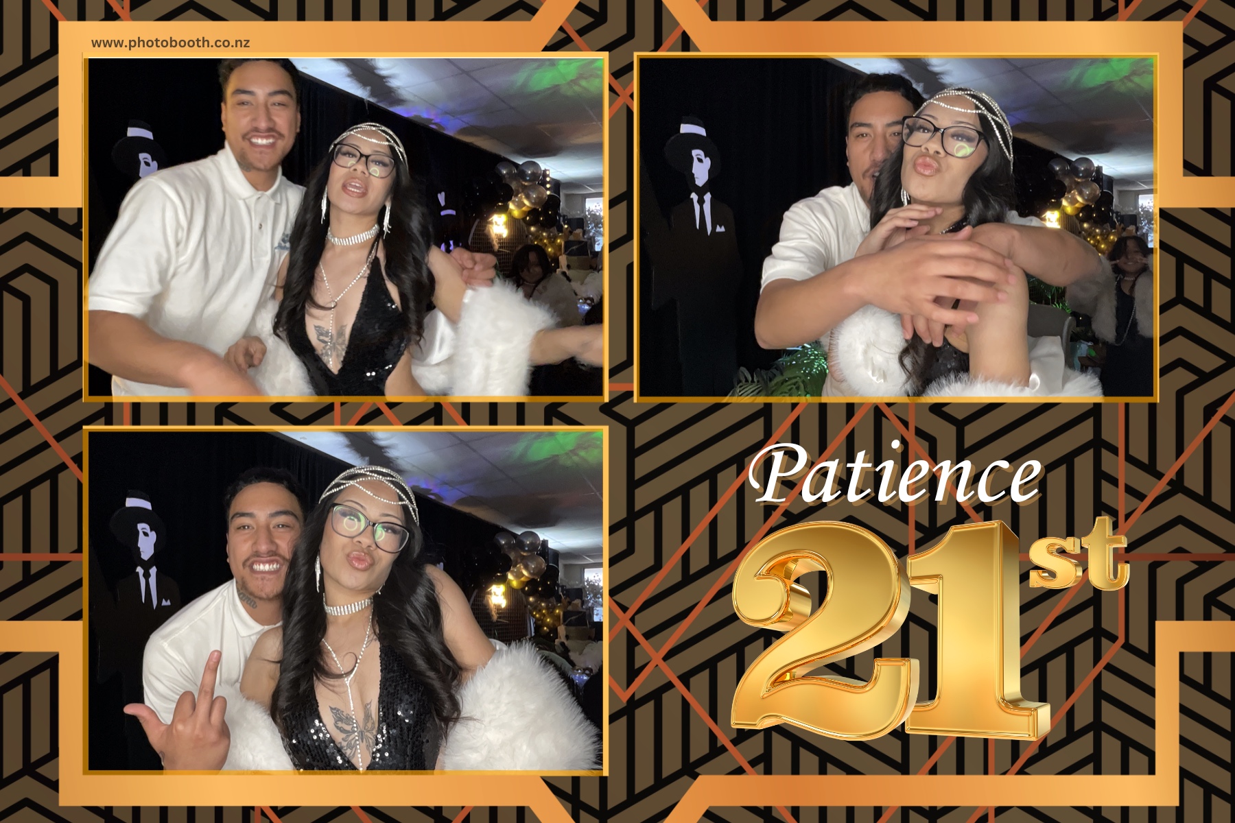 Patience Great Gatsby 21st | View more photos from the event at gallery.photobooth.co.nz/u/SelfieCentral/Patience-Great-Gatsby-21st