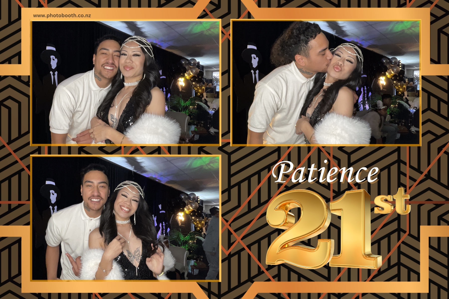 Patience Great Gatsby 21st | View more photos from the event at gallery.photobooth.co.nz/u/SelfieCentral/Patience-Great-Gatsby-21st