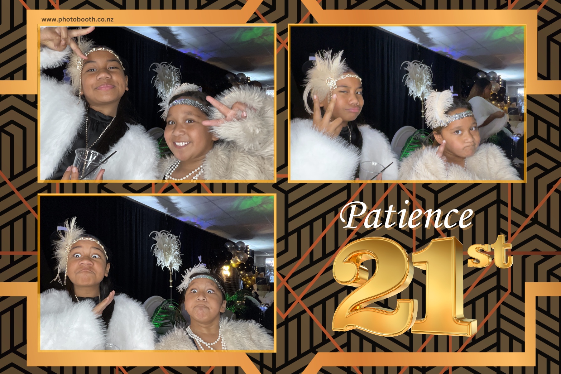 Patience Great Gatsby 21st | View more photos from the event at gallery.photobooth.co.nz/u/SelfieCentral/Patience-Great-Gatsby-21st