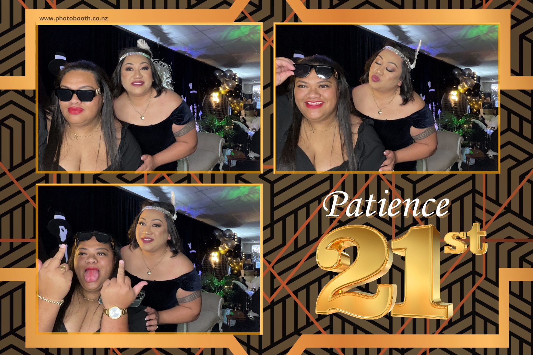 Patience Great Gatsby 21st | View more photos from the event at gallery.photobooth.co.nz/u/SelfieCentral/Patience-Great-Gatsby-21st