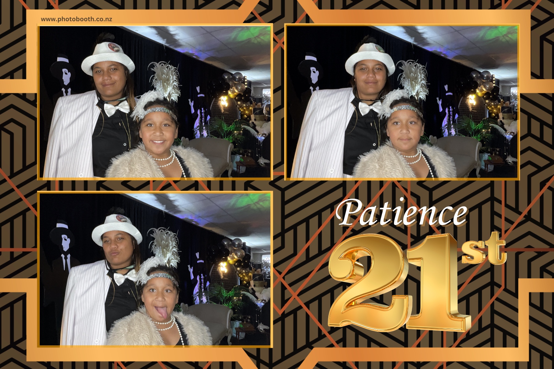 Patience Great Gatsby 21st | View more photos from the event at gallery.photobooth.co.nz/u/SelfieCentral/Patience-Great-Gatsby-21st