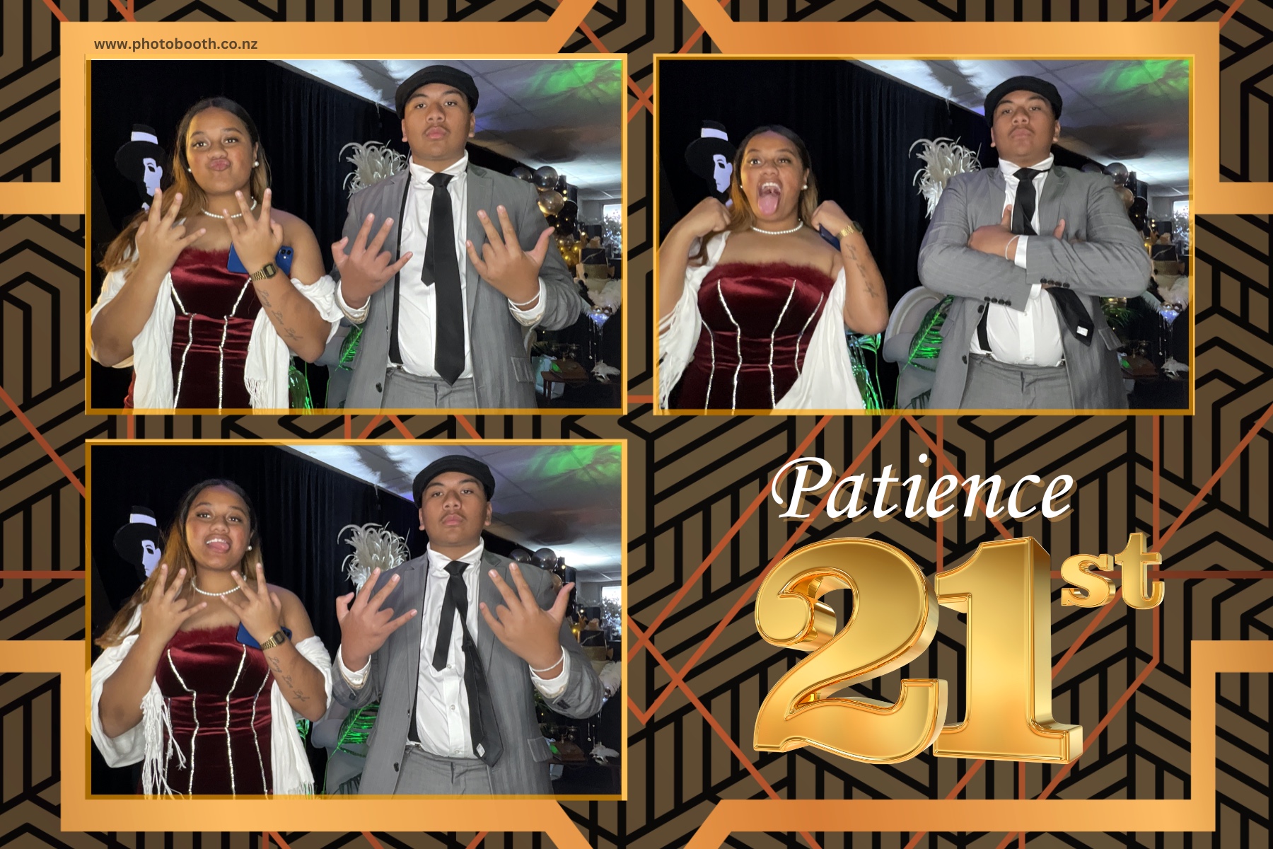 Patience Great Gatsby 21st | View more photos from the event at gallery.photobooth.co.nz/u/SelfieCentral/Patience-Great-Gatsby-21st
