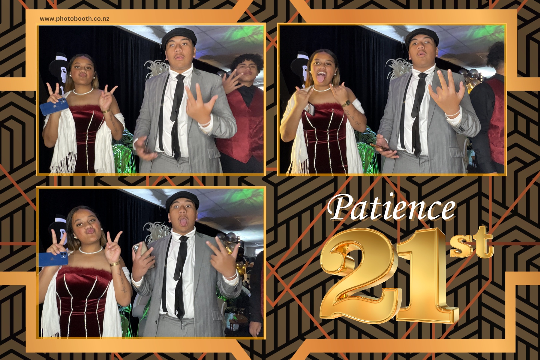 Patience Great Gatsby 21st | View more photos from the event at gallery.photobooth.co.nz/u/SelfieCentral/Patience-Great-Gatsby-21st