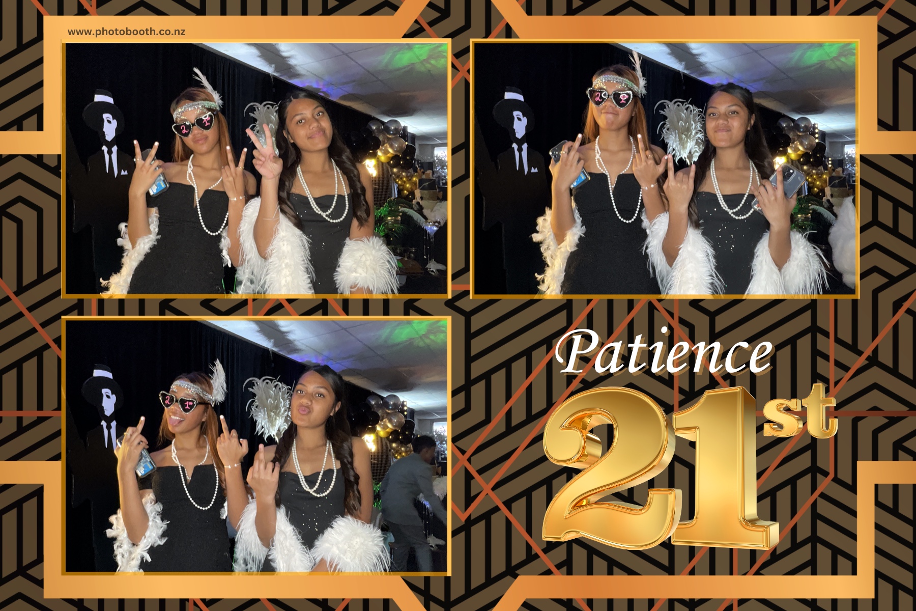 Patience Great Gatsby 21st | View more photos from the event at gallery.photobooth.co.nz/u/SelfieCentral/Patience-Great-Gatsby-21st