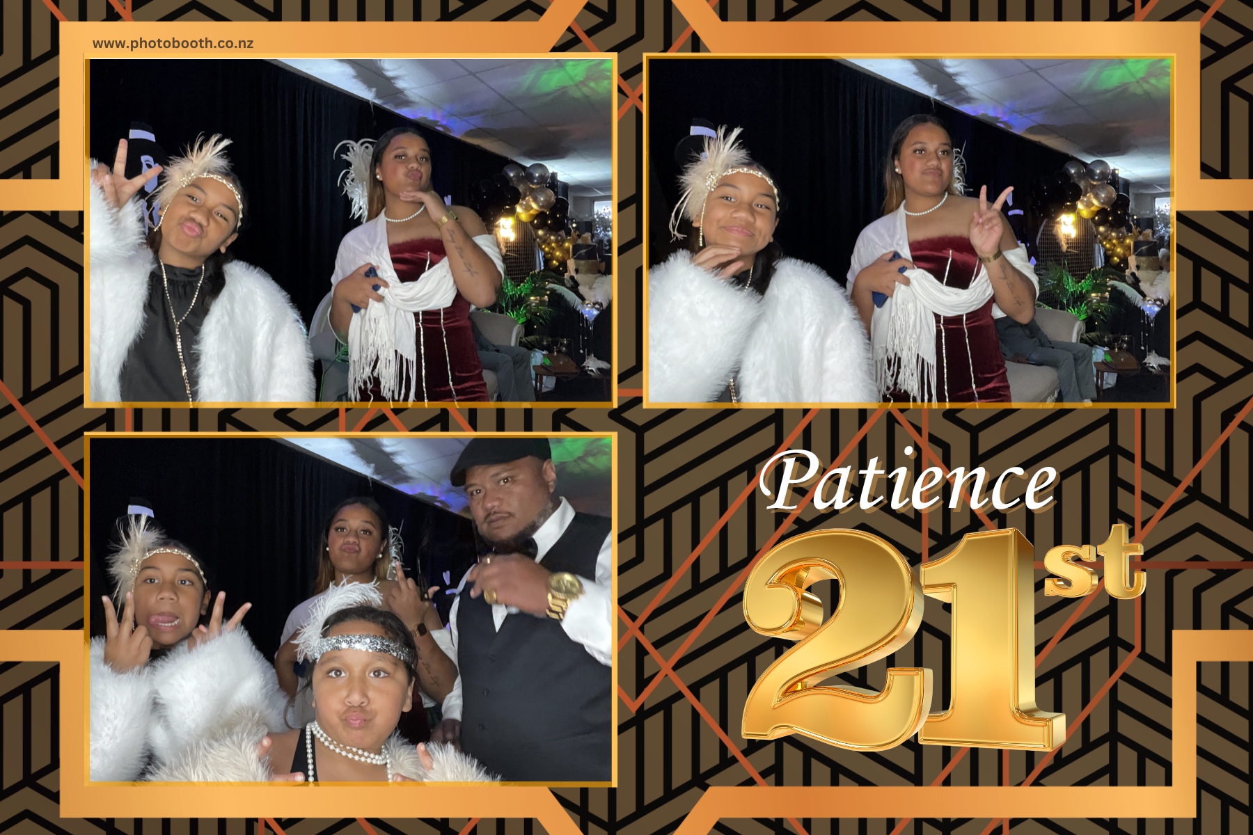 Patience Great Gatsby 21st | View more photos from the event at gallery.photobooth.co.nz/u/SelfieCentral/Patience-Great-Gatsby-21st