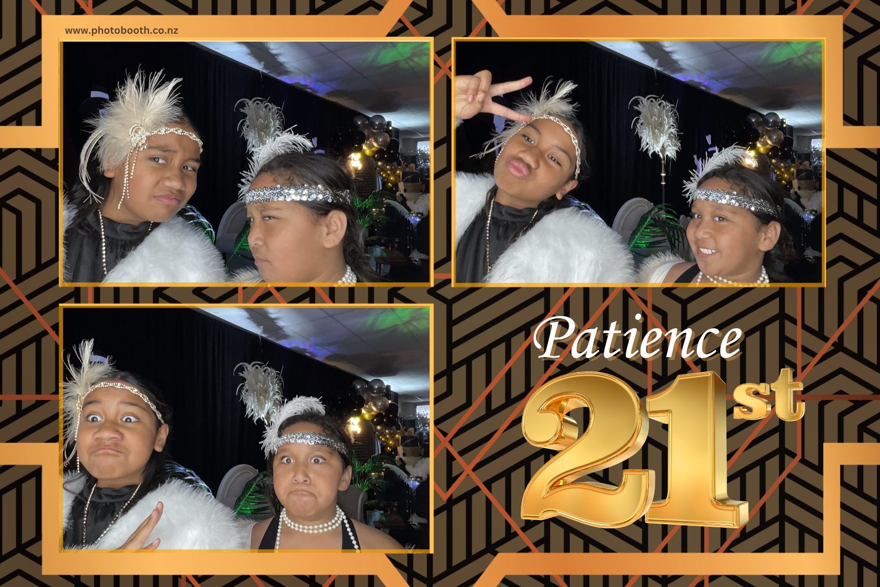 Patience Great Gatsby 21st | View more photos from the event at gallery.photobooth.co.nz/u/SelfieCentral/Patience-Great-Gatsby-21st