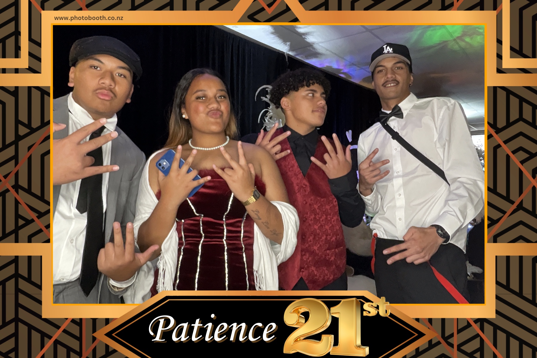 Patience Great Gatsby 21st | View more photos from the event at gallery.photobooth.co.nz/u/SelfieCentral/Patience-Great-Gatsby-21st