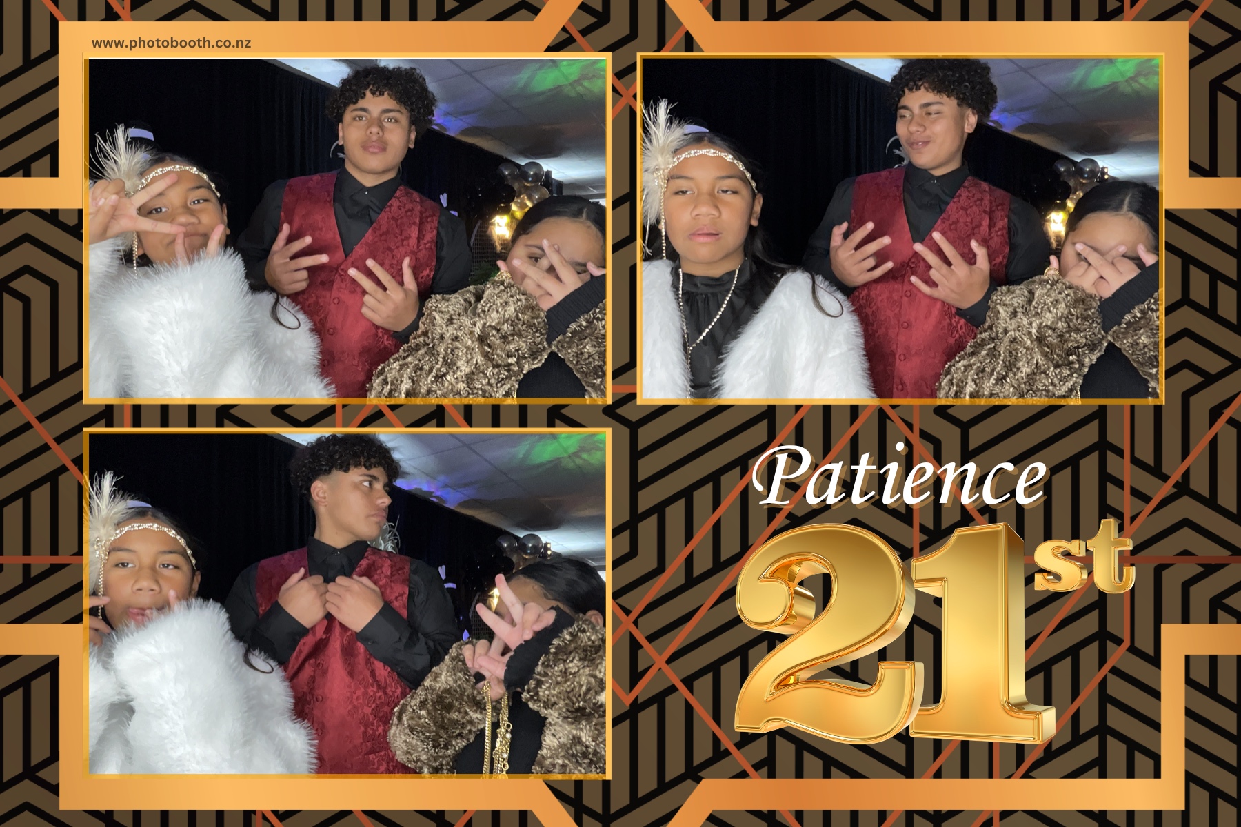 Patience Great Gatsby 21st | View more photos from the event at gallery.photobooth.co.nz/u/SelfieCentral/Patience-Great-Gatsby-21st