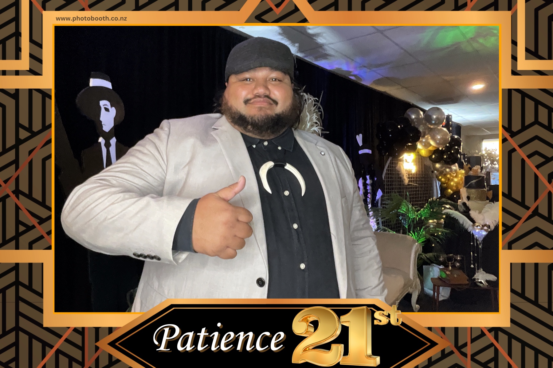 Patience Great Gatsby 21st | View more photos from the event at gallery.photobooth.co.nz/u/SelfieCentral/Patience-Great-Gatsby-21st