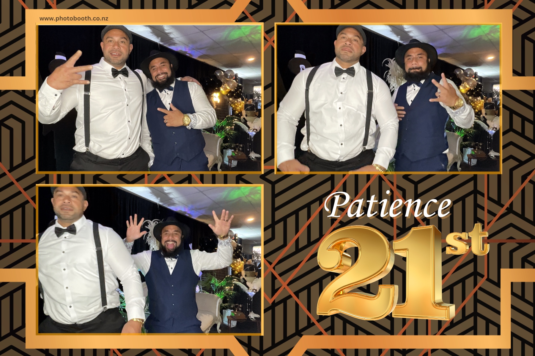 Patience Great Gatsby 21st | View more photos from the event at gallery.photobooth.co.nz/u/SelfieCentral/Patience-Great-Gatsby-21st