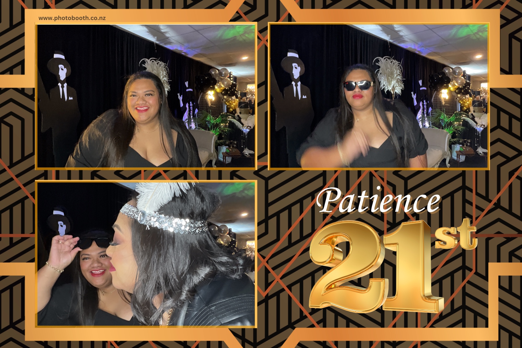 Patience Great Gatsby 21st | View more photos from the event at gallery.photobooth.co.nz/u/SelfieCentral/Patience-Great-Gatsby-21st