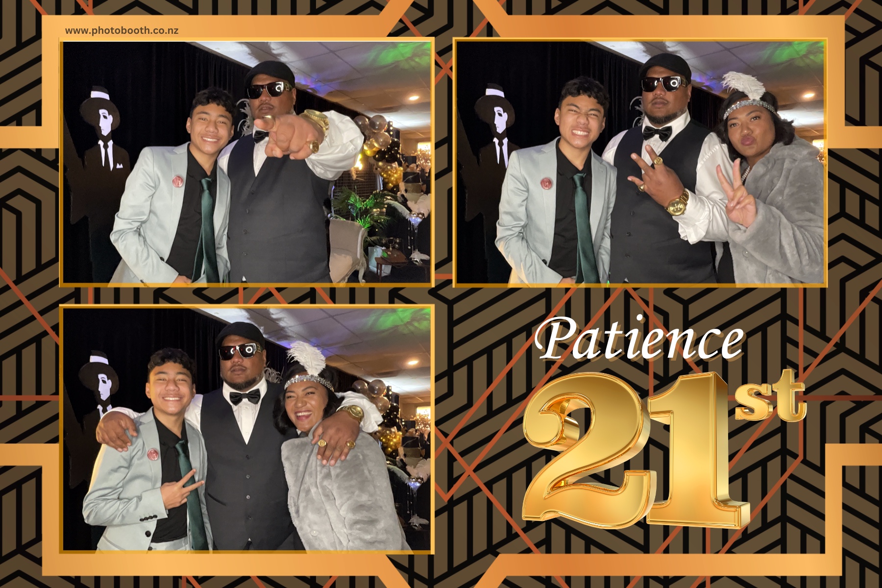 Patience Great Gatsby 21st | View more photos from the event at gallery.photobooth.co.nz/u/SelfieCentral/Patience-Great-Gatsby-21st