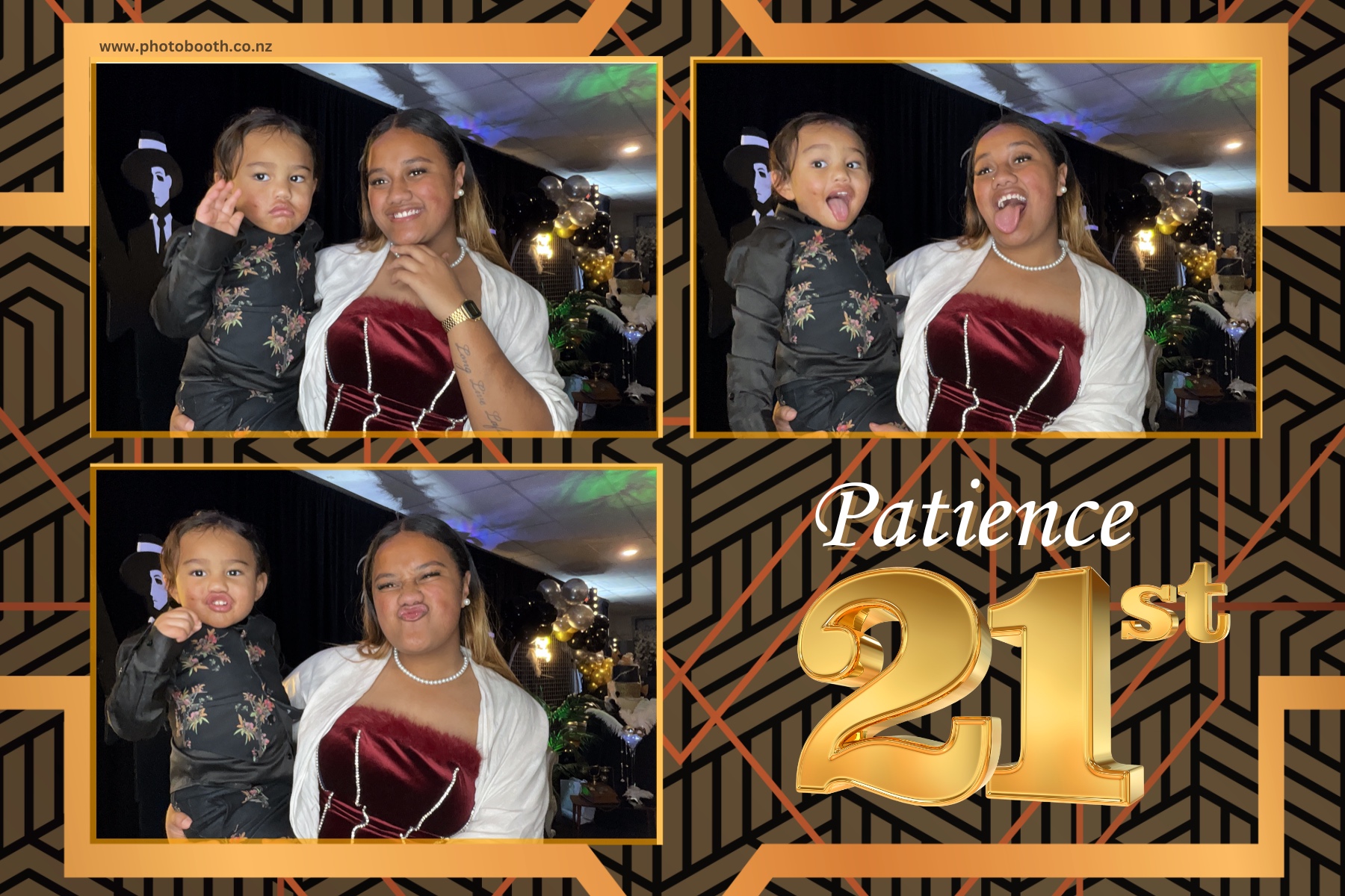 Patience Great Gatsby 21st | View more photos from the event at gallery.photobooth.co.nz/u/SelfieCentral/Patience-Great-Gatsby-21st