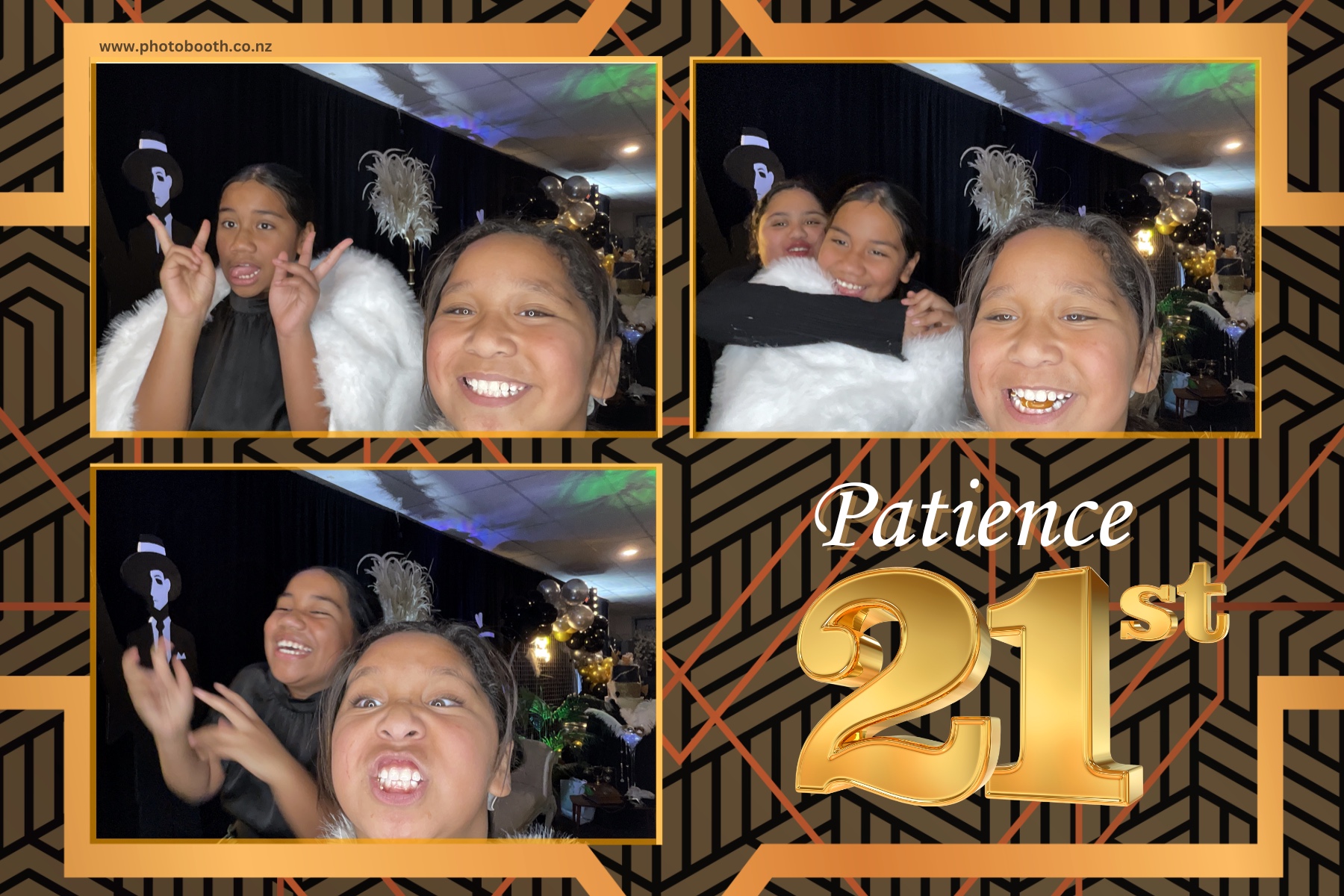 Patience Great Gatsby 21st | View more photos from the event at gallery.photobooth.co.nz/u/SelfieCentral/Patience-Great-Gatsby-21st