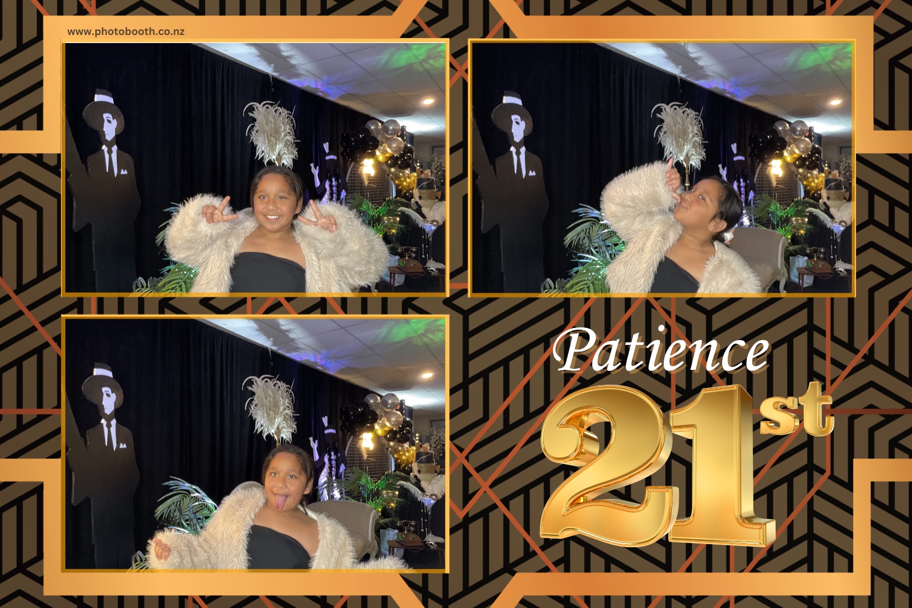 Patience Great Gatsby 21st | View more photos from the event at gallery.photobooth.co.nz/u/SelfieCentral/Patience-Great-Gatsby-21st