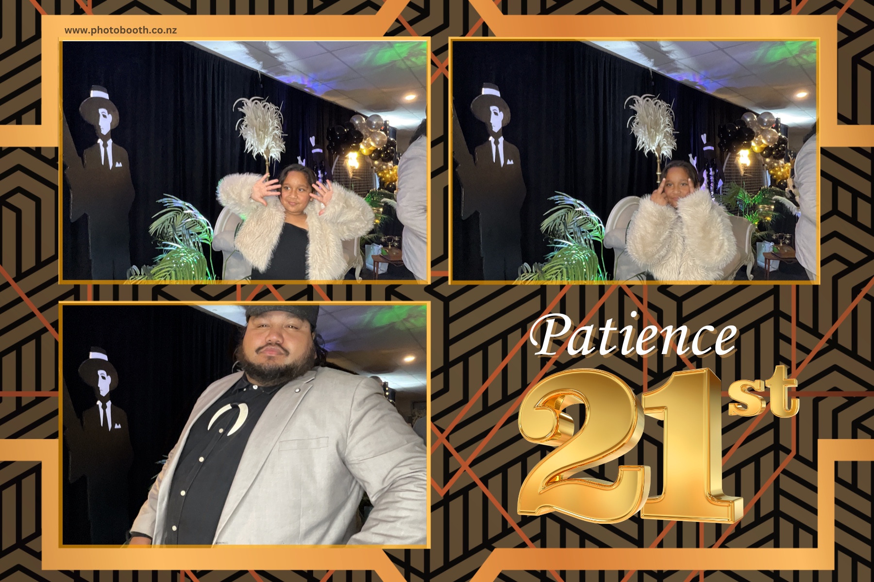 Patience Great Gatsby 21st | View more photos from the event at gallery.photobooth.co.nz/u/SelfieCentral/Patience-Great-Gatsby-21st