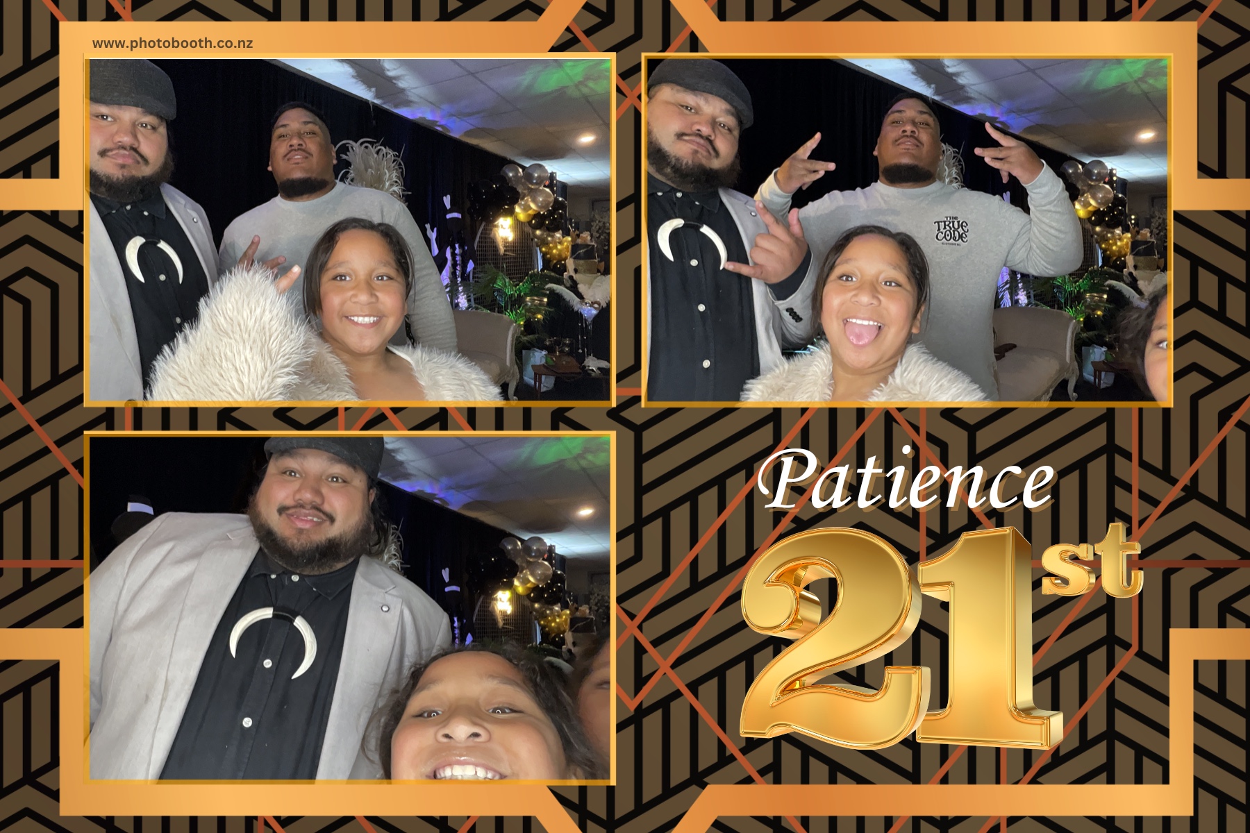 Patience Great Gatsby 21st | View more photos from the event at gallery.photobooth.co.nz/u/SelfieCentral/Patience-Great-Gatsby-21st