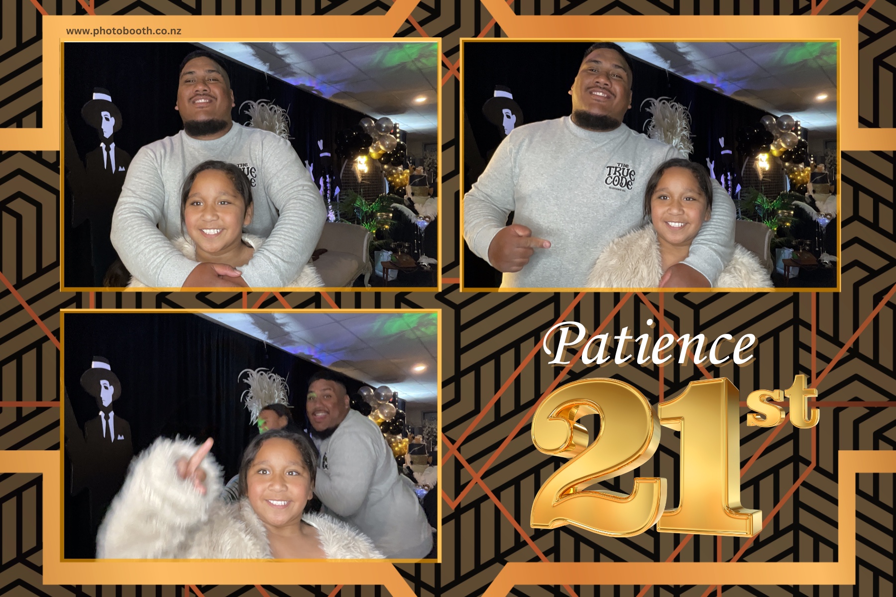 Patience Great Gatsby 21st | View more photos from the event at gallery.photobooth.co.nz/u/SelfieCentral/Patience-Great-Gatsby-21st