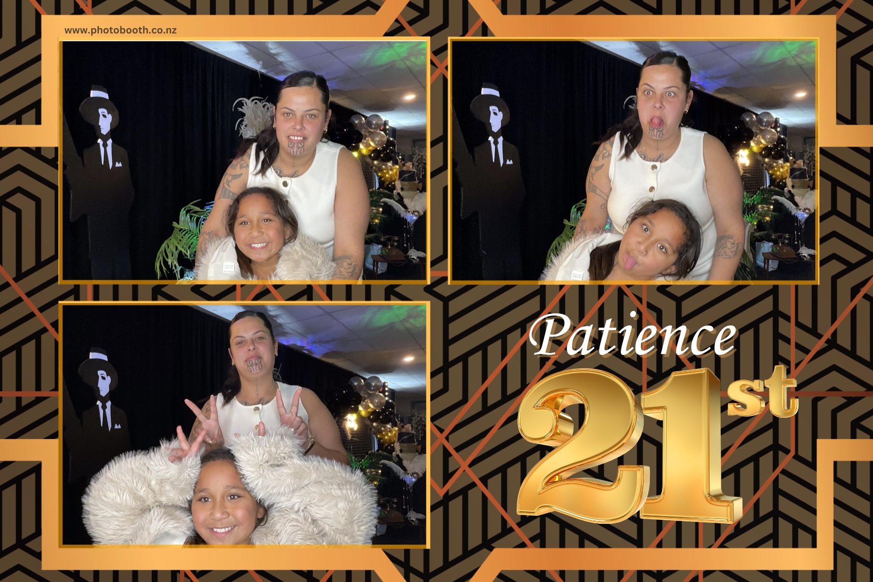 Patience Great Gatsby 21st | View more photos from the event at gallery.photobooth.co.nz/u/SelfieCentral/Patience-Great-Gatsby-21st