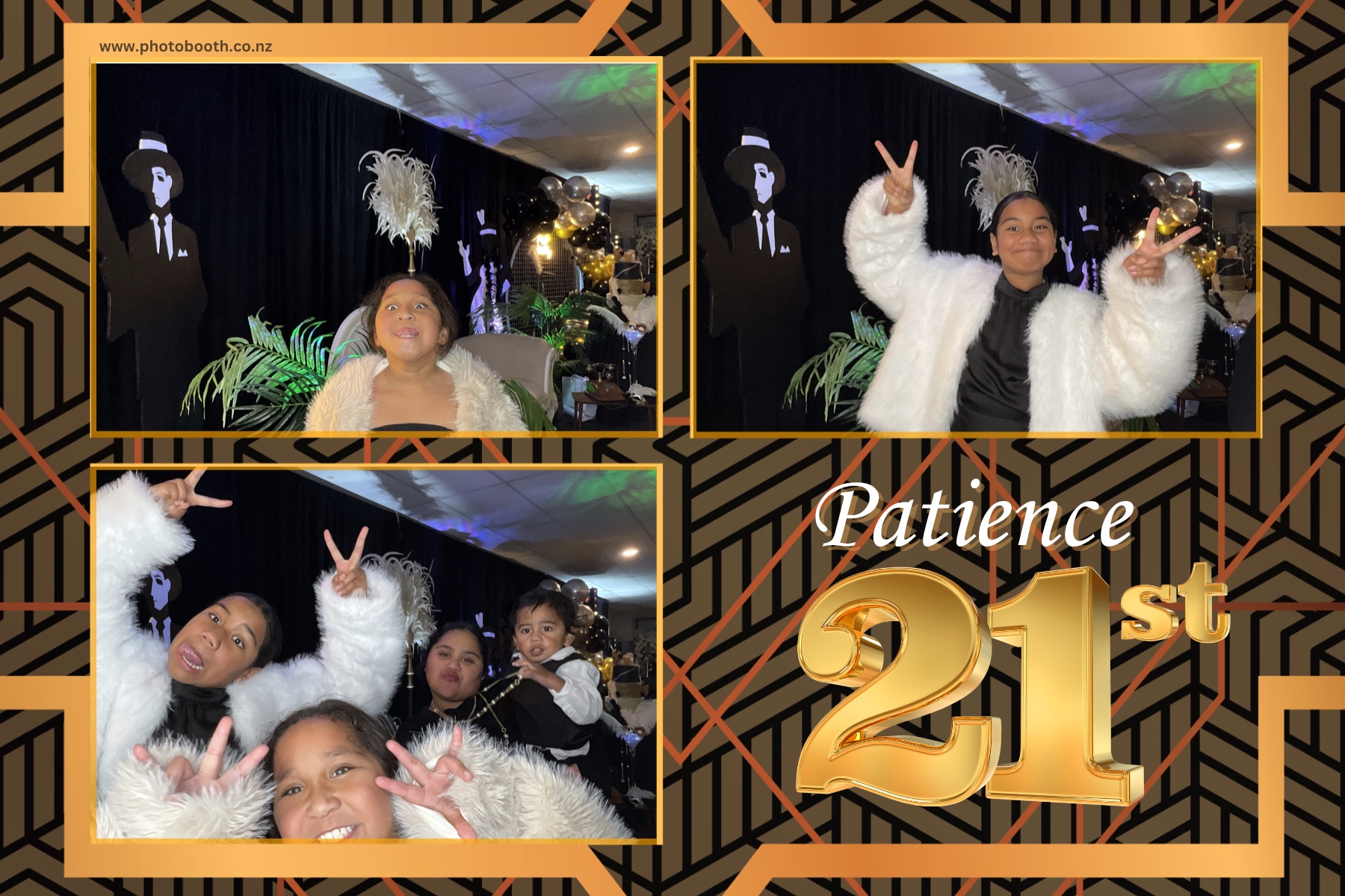 Patience Great Gatsby 21st | View more photos from the event at gallery.photobooth.co.nz/u/SelfieCentral/Patience-Great-Gatsby-21st