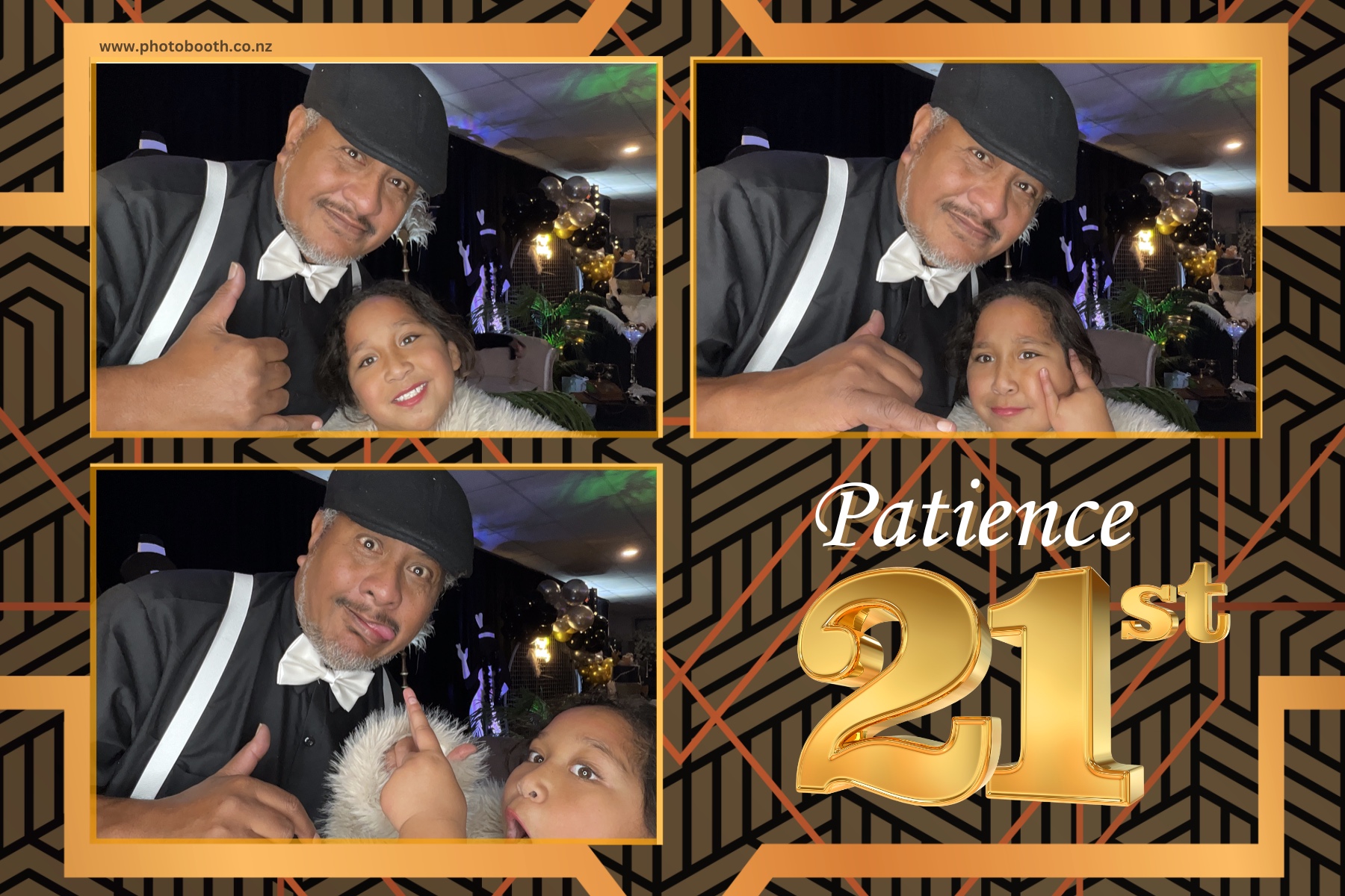 Patience Great Gatsby 21st | View more photos from the event at gallery.photobooth.co.nz/u/SelfieCentral/Patience-Great-Gatsby-21st