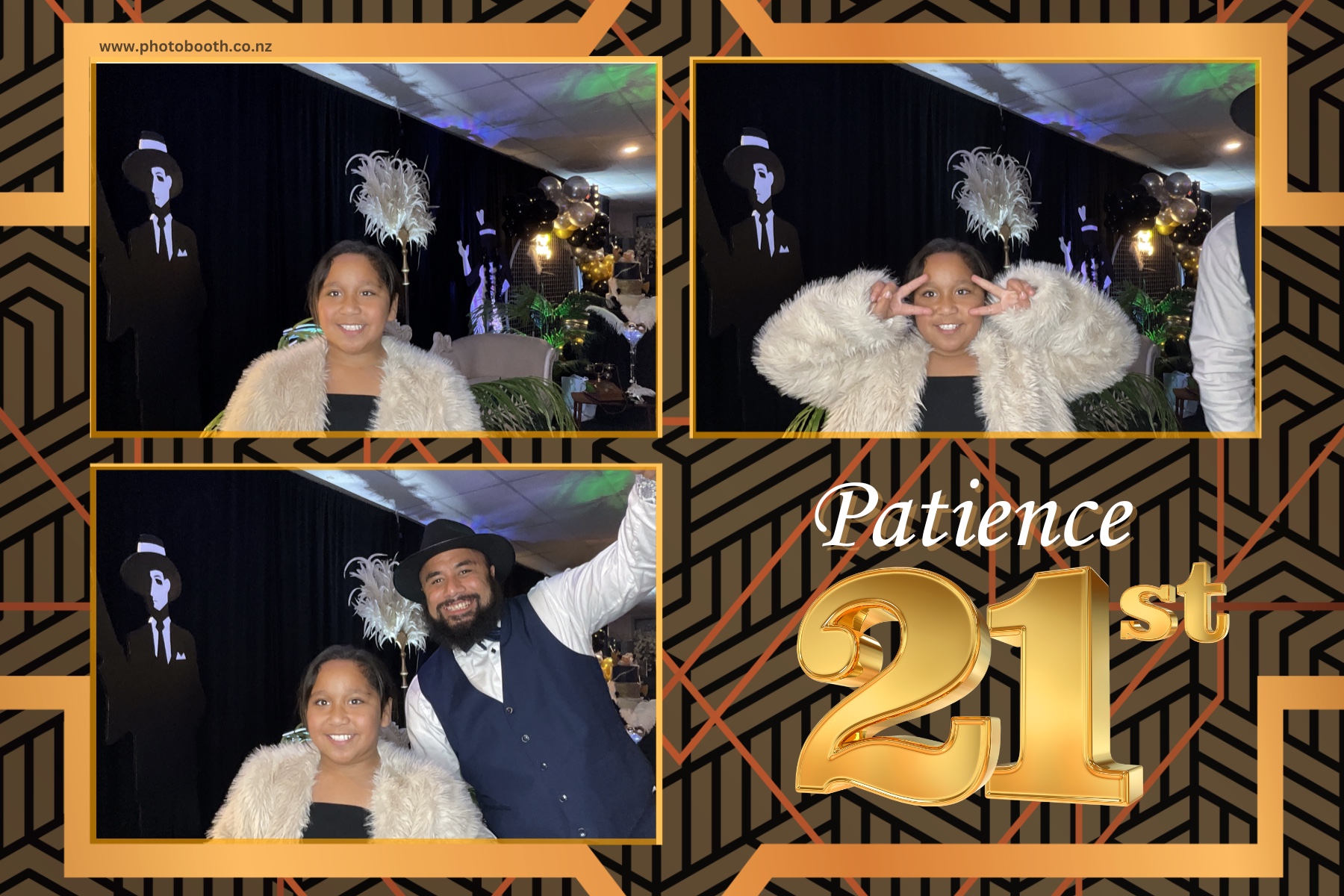 Patience Great Gatsby 21st | View more photos from the event at gallery.photobooth.co.nz/u/SelfieCentral/Patience-Great-Gatsby-21st