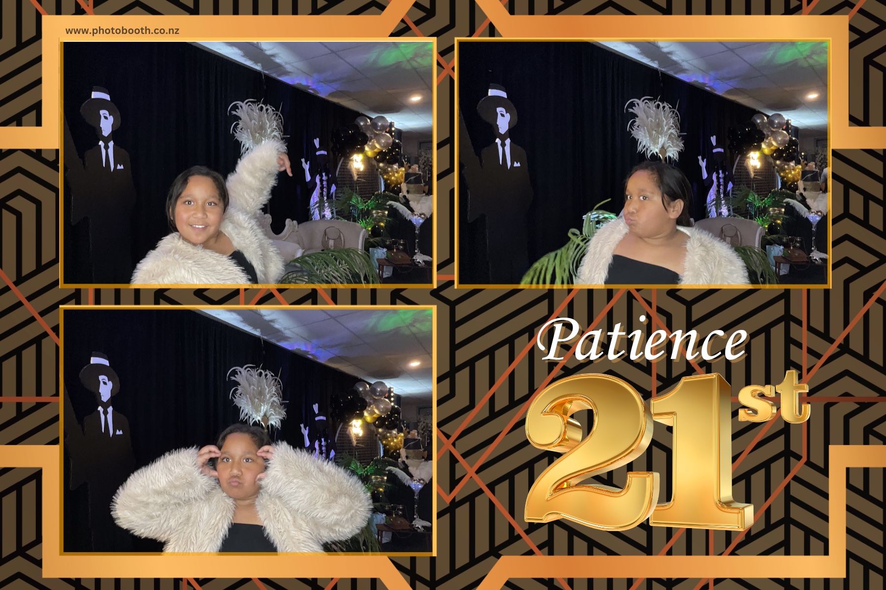 Patience Great Gatsby 21st | View more photos from the event at gallery.photobooth.co.nz/u/SelfieCentral/Patience-Great-Gatsby-21st