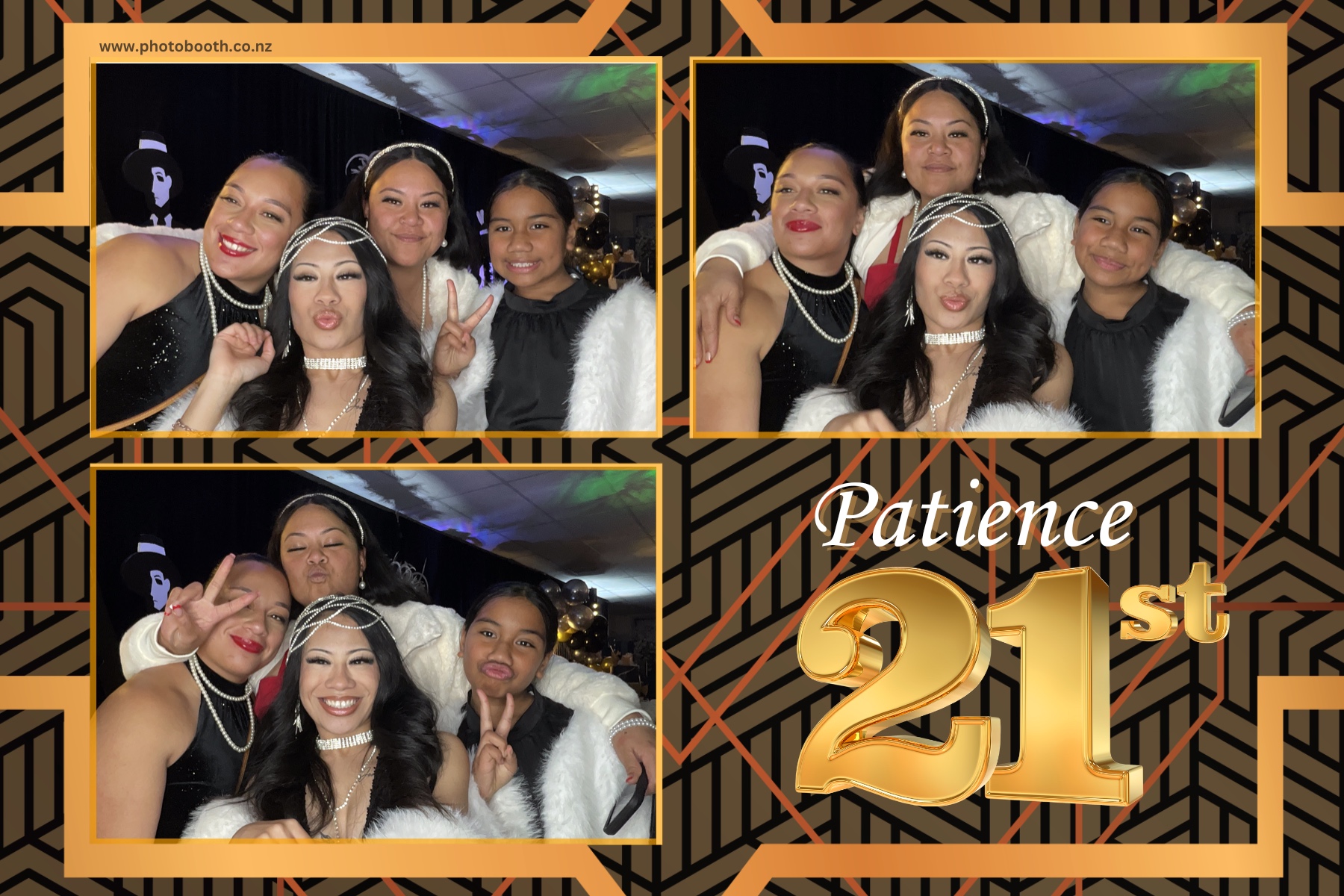 Patience Great Gatsby 21st | View more photos from the event at gallery.photobooth.co.nz/u/SelfieCentral/Patience-Great-Gatsby-21st