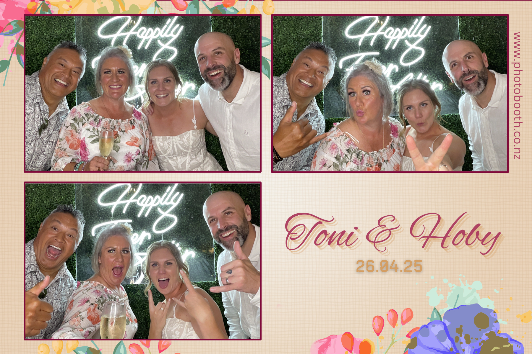 Toni & Hoby's Wedding | View more photos from the event at gallery.photobooth.co.nz/u/SelfieCentral/Toni-Hobys-Wedding