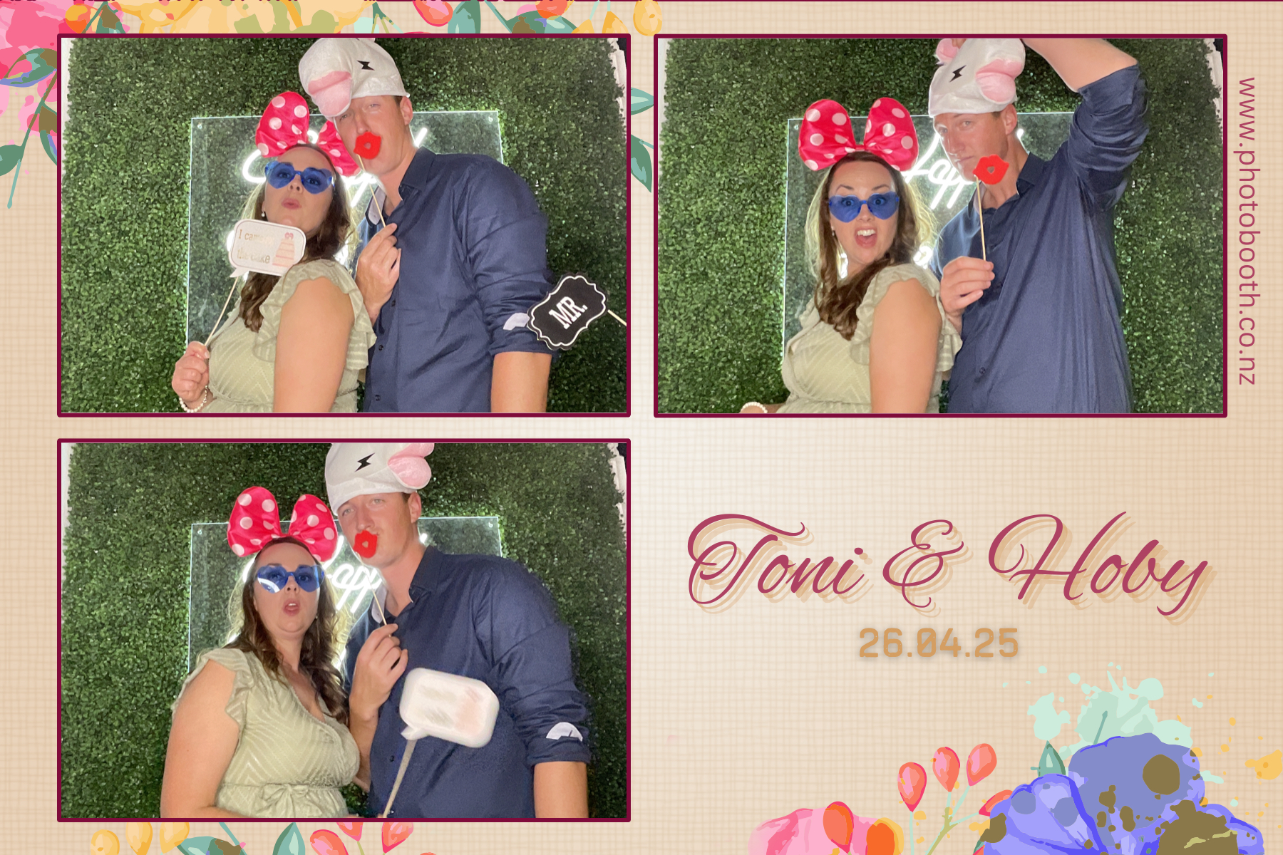 Toni & Hoby's Wedding | View more photos from the event at gallery.photobooth.co.nz/u/SelfieCentral/Toni-Hobys-Wedding