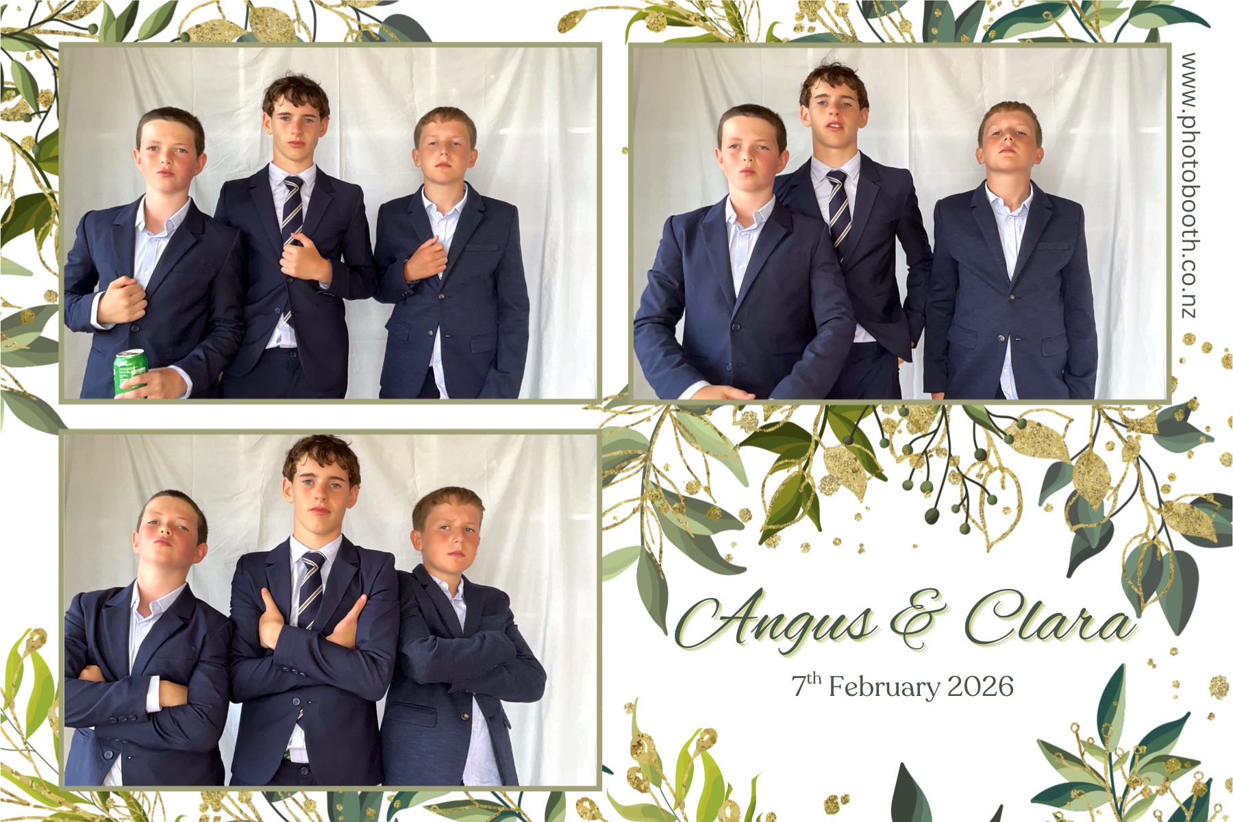 Angus and Clara's Wedding | View more photos from the event at gallery.photobooth.co.nz/u/SelfieCentral/Angus-and-Claras-Wedding